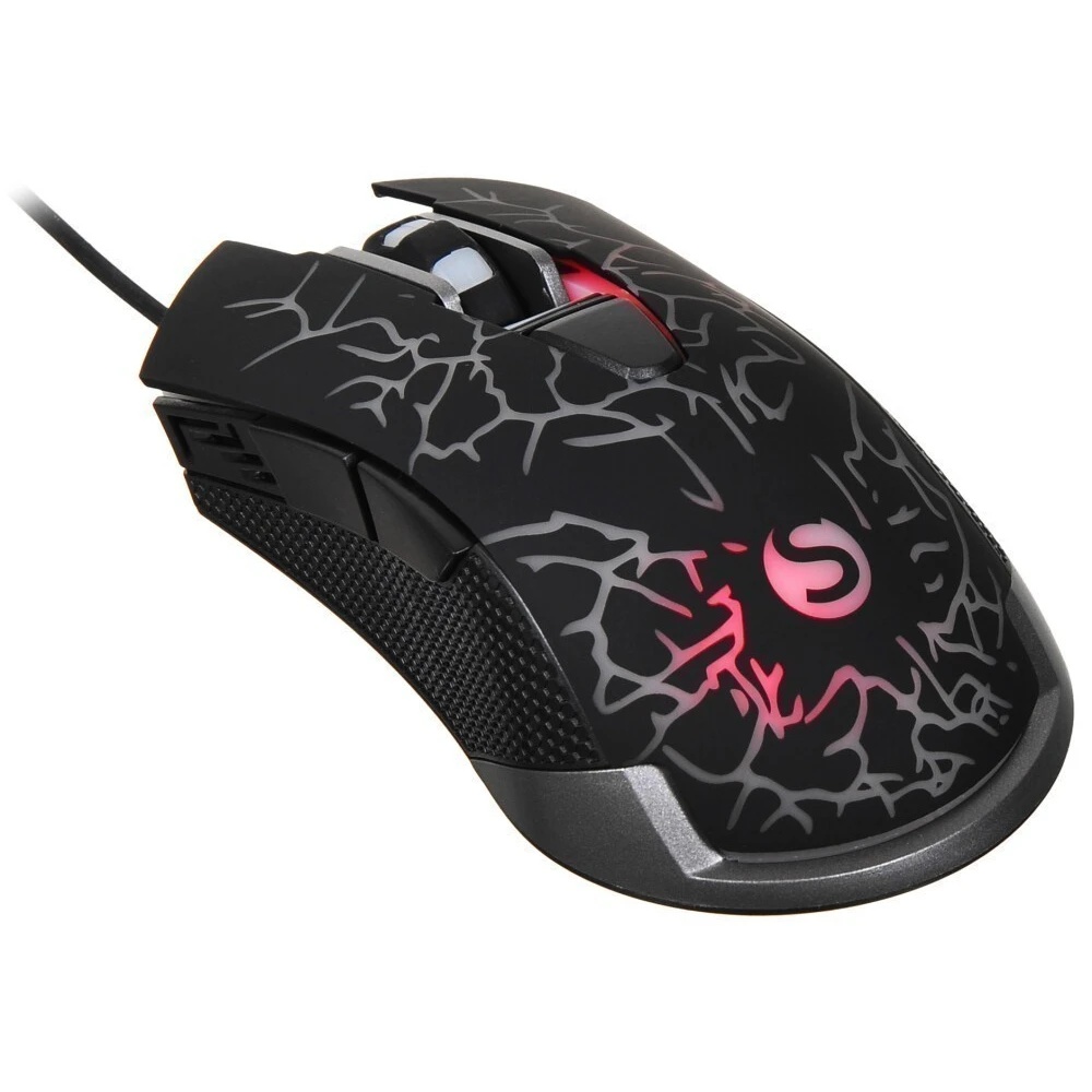 Мышь проводная SunWind SW-M705G черный, 3600 dpi, USB, кнопки - 6