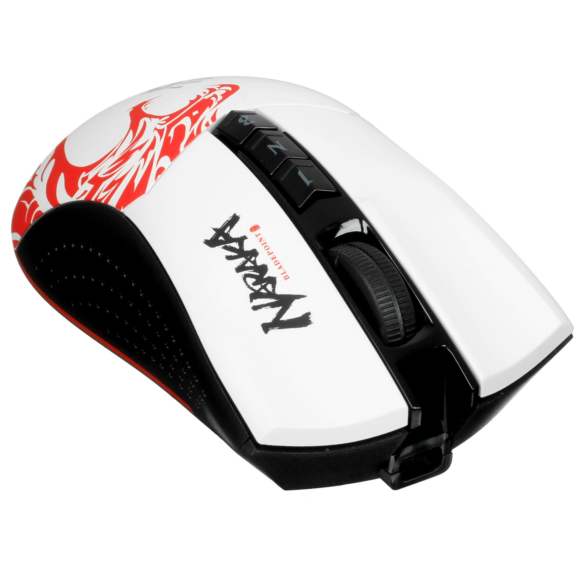 Мышь беспроводная A4Tech Bloody R90 Plus Naraka белый, 5000 dpi, радиоканал, USB, кнопки - 8