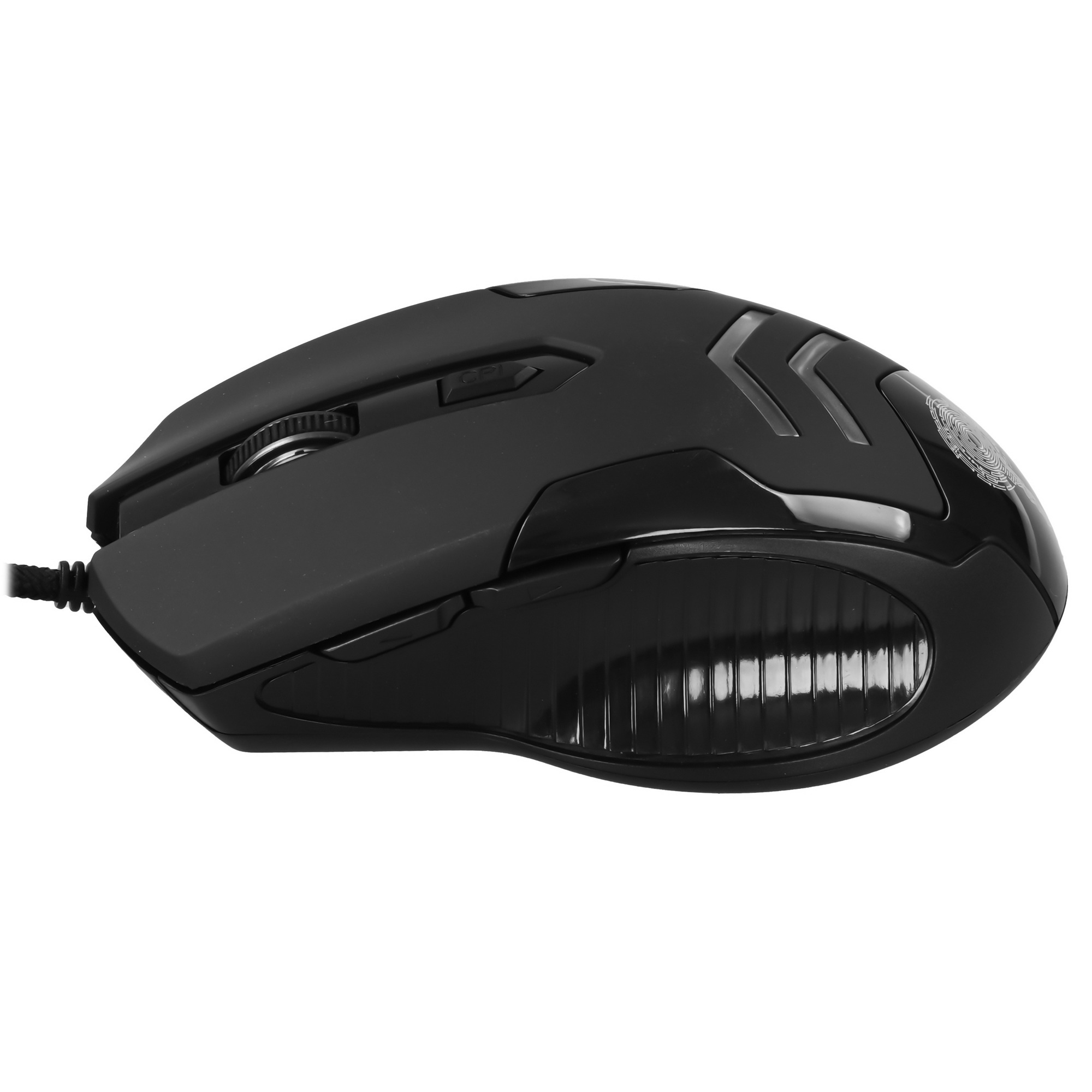 Мышь проводная Qumo Crypt M57 черный, 3200 dpi, USB, кнопки - 6