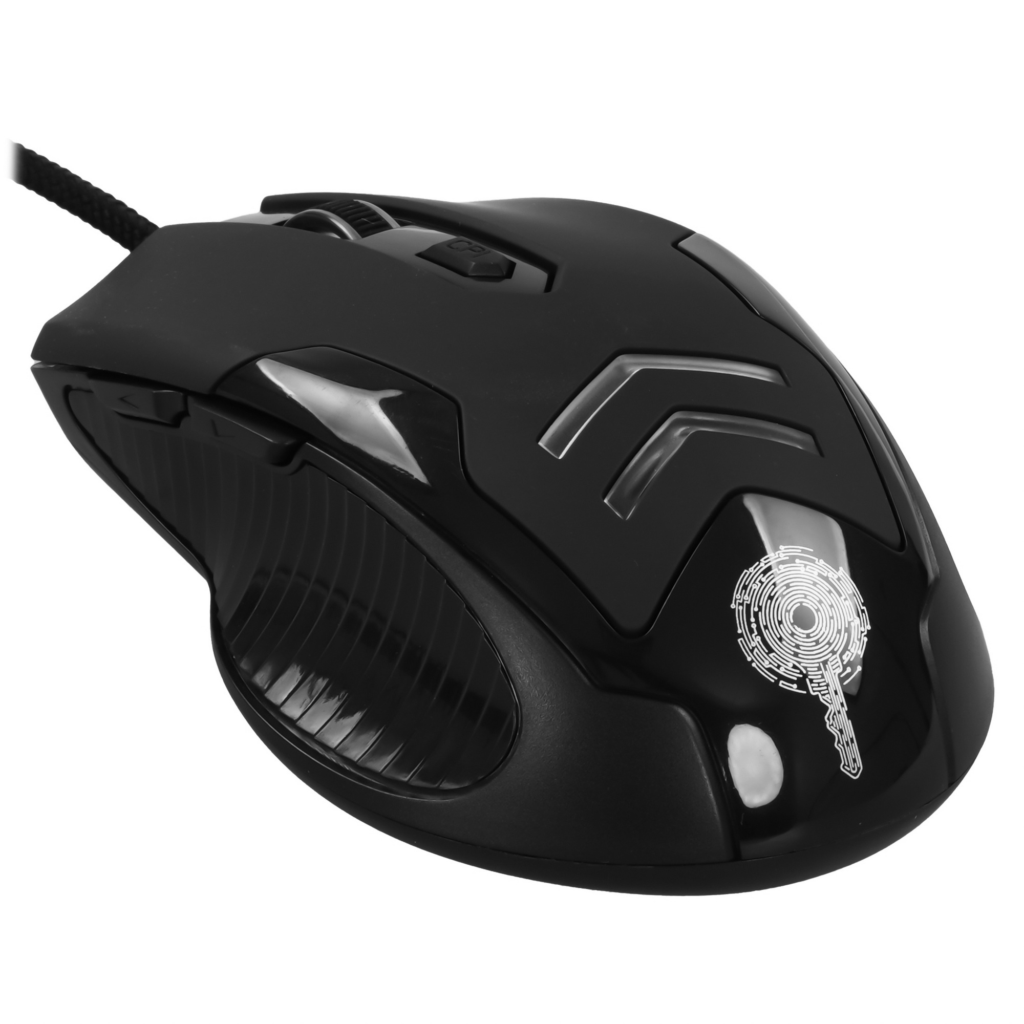 Мышь проводная Qumo Crypt M57 черный, 3200 dpi, USB, кнопки - 6