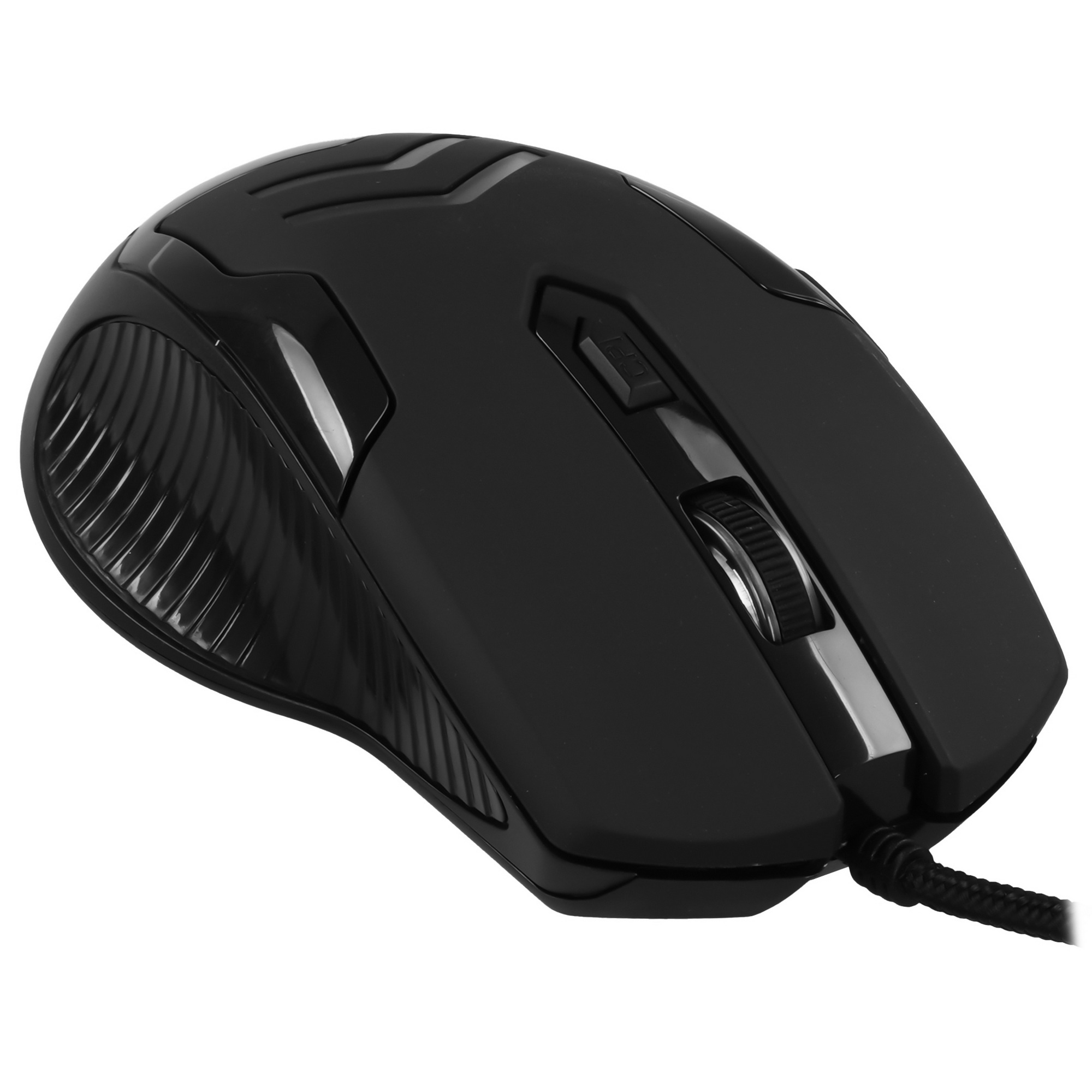 Мышь проводная Qumo Crypt M57 черный, 3200 dpi, USB, кнопки - 6