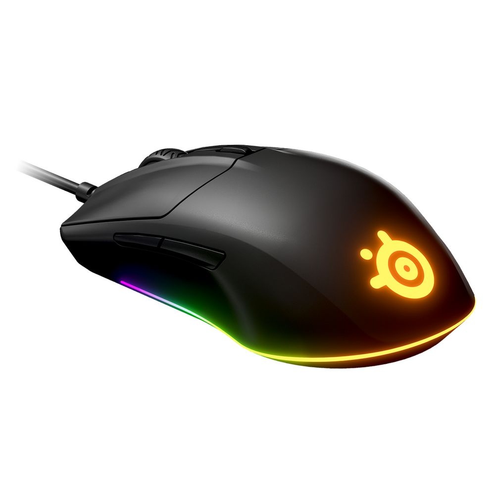 Мышь проводная SteelSeries Rival 3 черный, 8500 dpi, USB, кнопки - 6