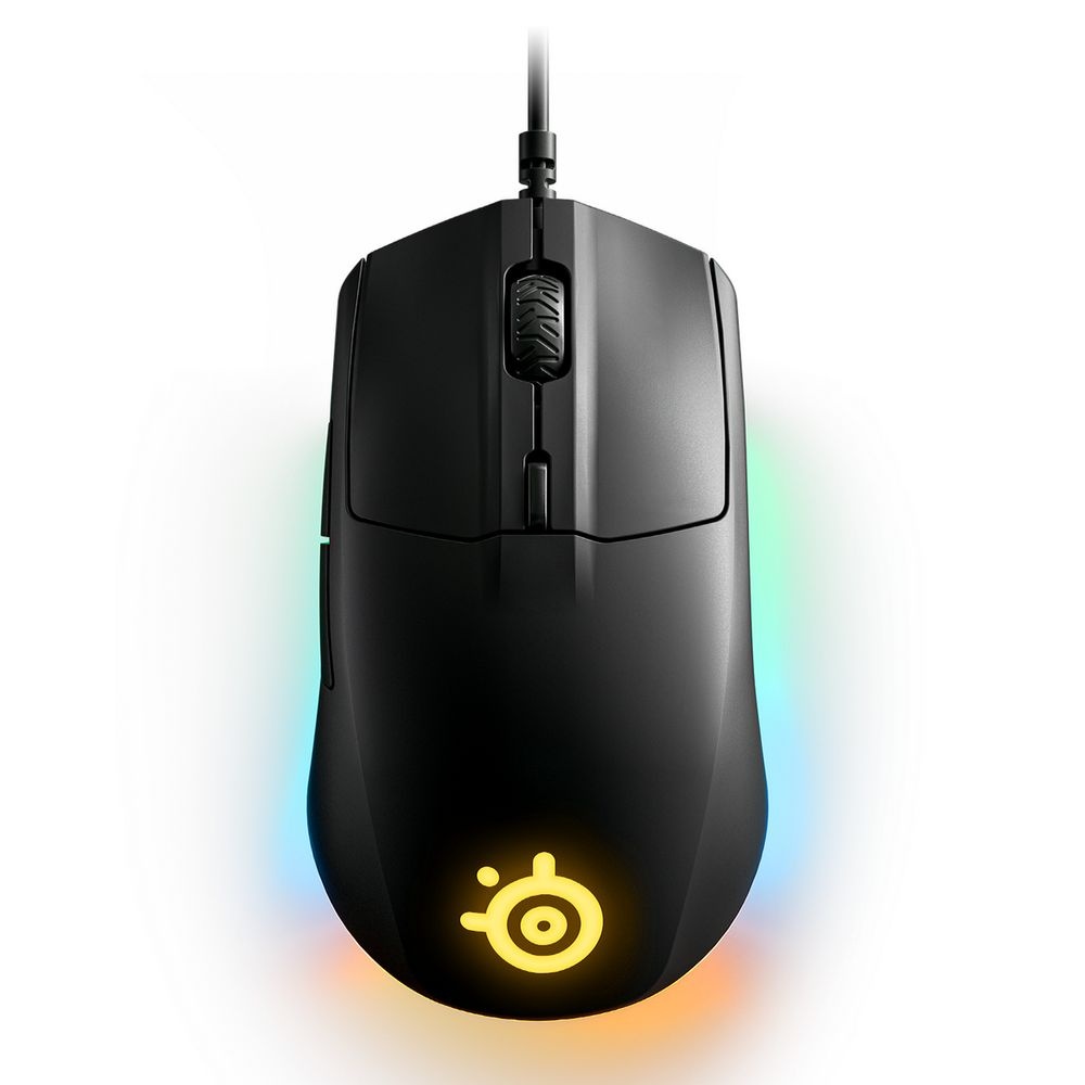 Мышь проводная SteelSeries Rival 3 черный, 8500 dpi, USB, кнопки - 6