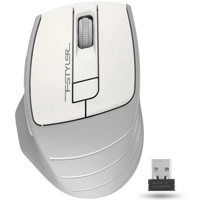 Мышь беспроводная A4Tech Fstyler FG30S белый/серый, 2000 dpi, радиоканал, USB, кнопки - 6