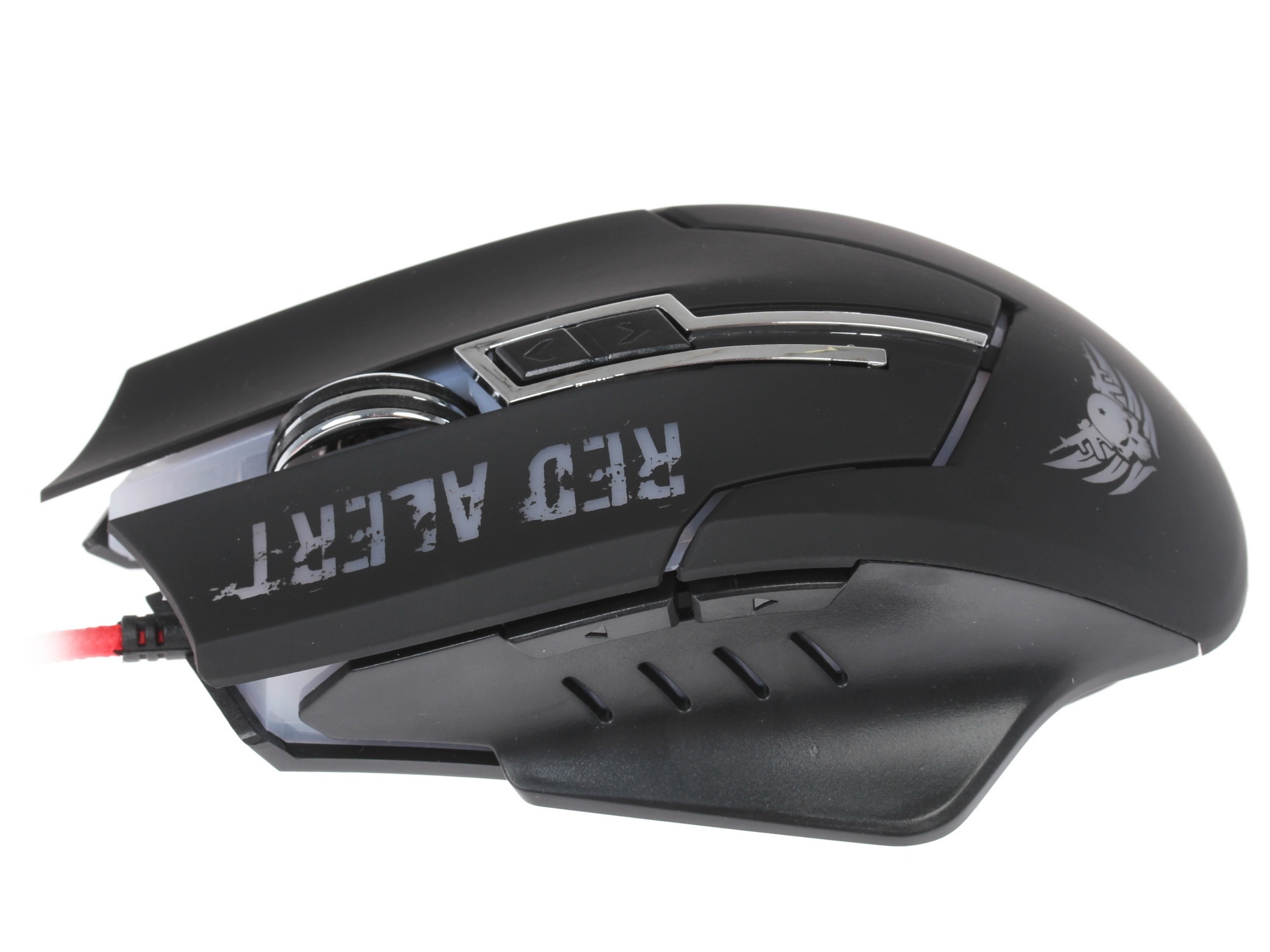 Мышь проводная Qumo Dragon War Red Alert черный, 2400 dpi, USB, кнопки - 7