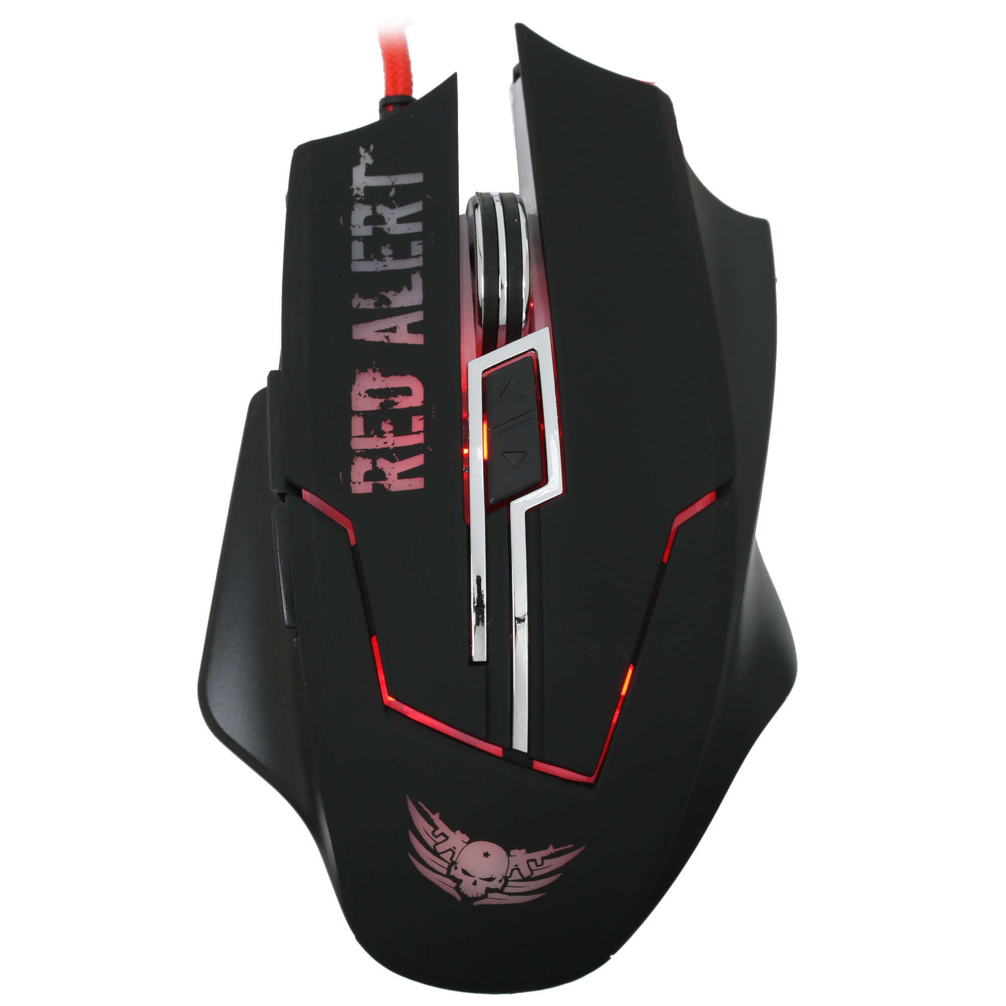 Мышь проводная Qumo Dragon War Red Alert черный, 2400 dpi, USB, кнопки - 7