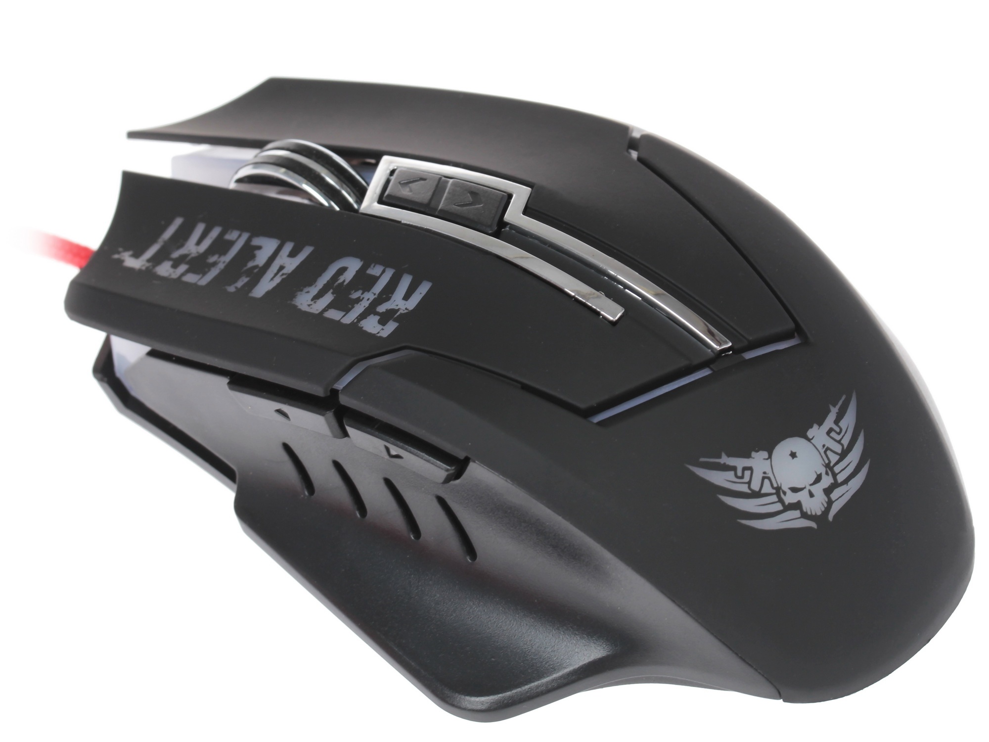 Мышь проводная Qumo Dragon War Red Alert черный, 2400 dpi, USB, кнопки - 7