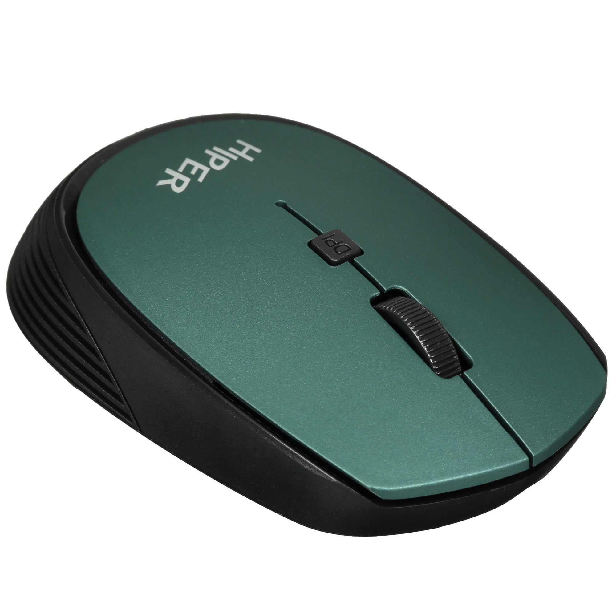 Мышь беспроводная HIPER HOMW-084 зеленый, 1600 dpi, радиоканал, USB, кнопки - 4