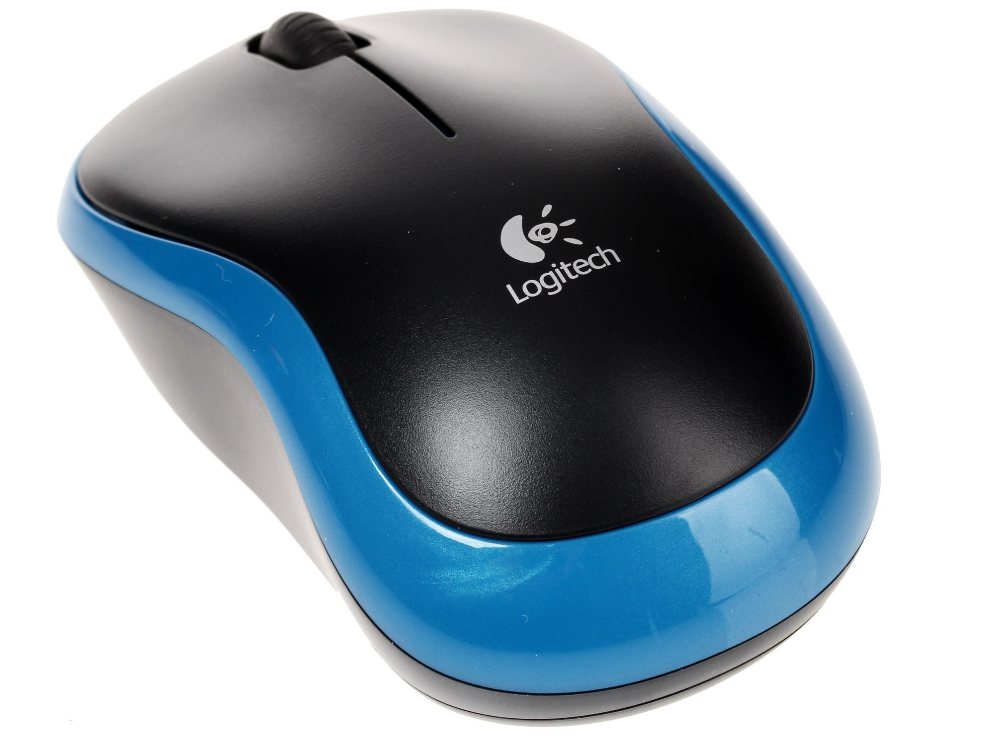 Мышь беспроводная Logitech M185 синий, 1000 dpi, радиоканал, USB, кнопки - 3