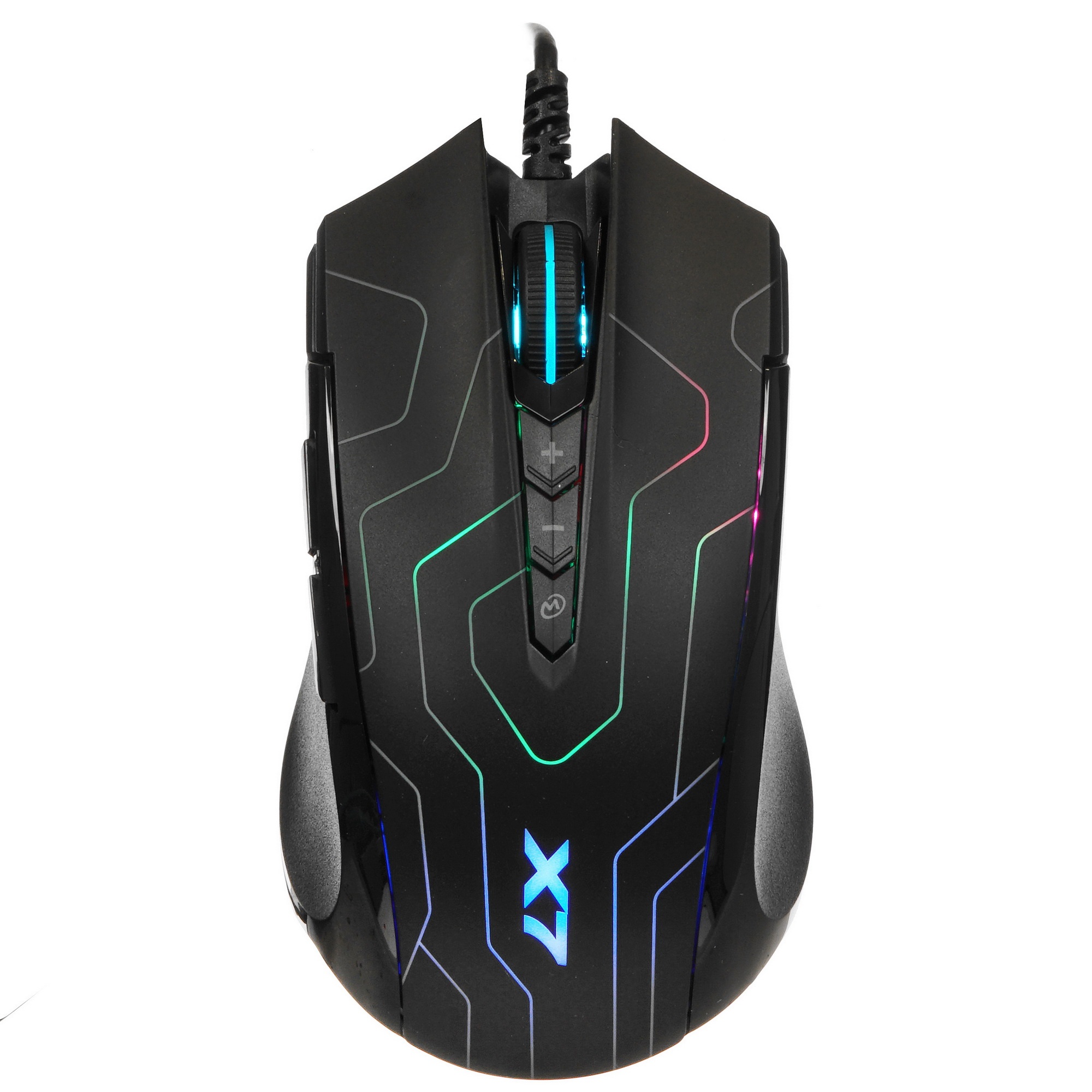 Мышь проводная A4Tech X89 Maze черный, 2400 dpi, USB, кнопки - 8