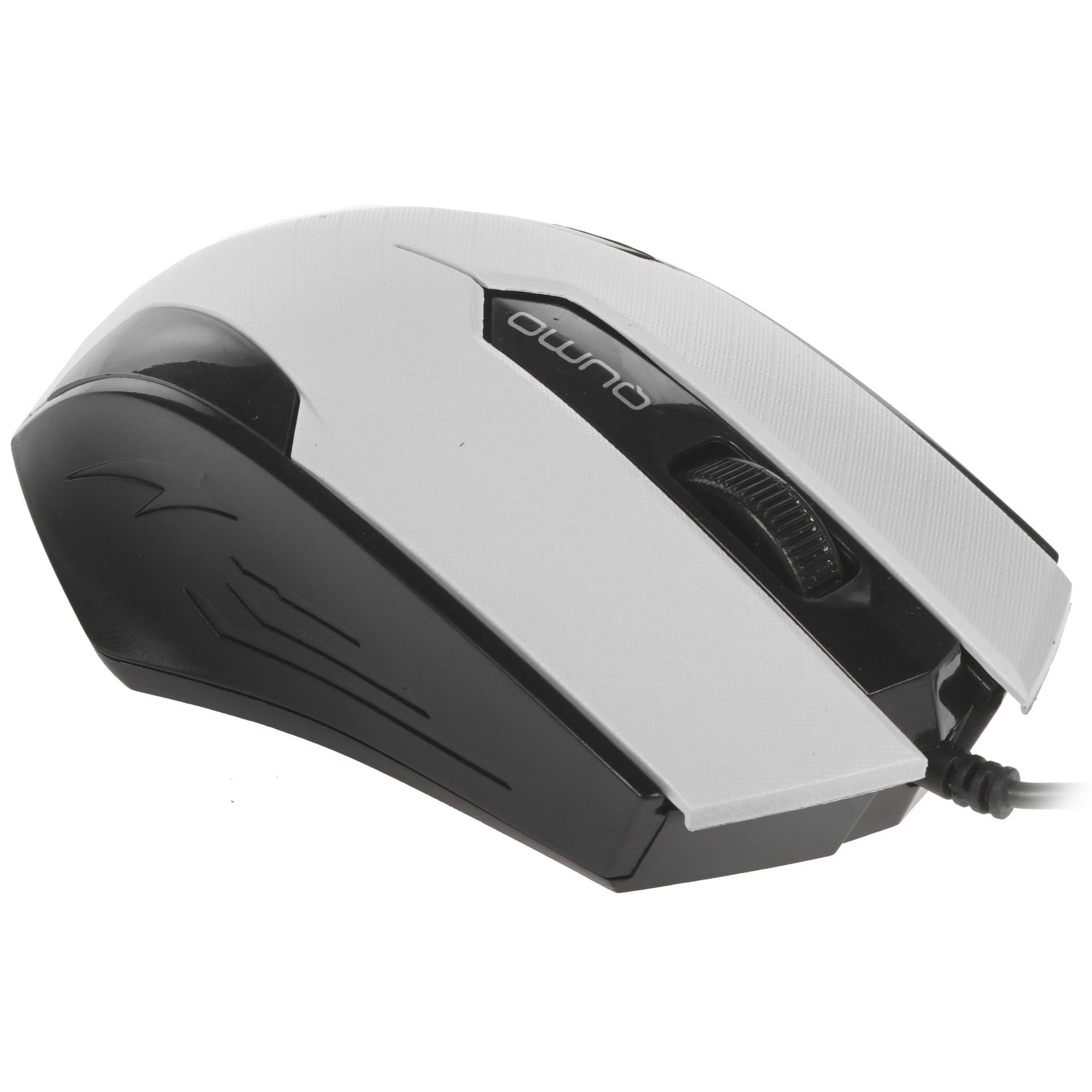 Мышь проводная Qumo Office M14 белый, 1000 dpi, USB, кнопки - 3