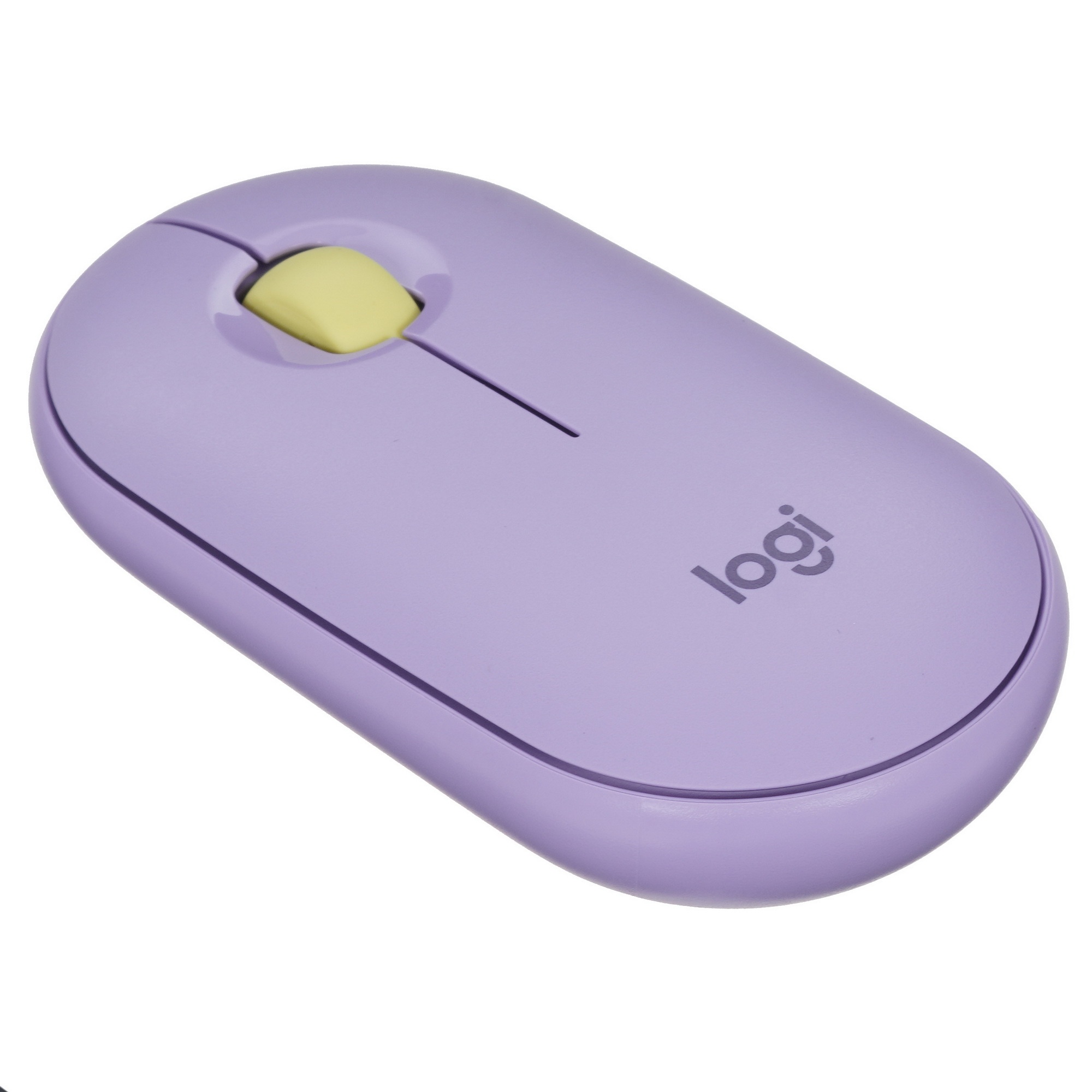 Мышь беспроводная Logitech Pebble M350 фиолетовый, 1000 dpi, радиоканал, Bluetooth, USB, кнопки - 3