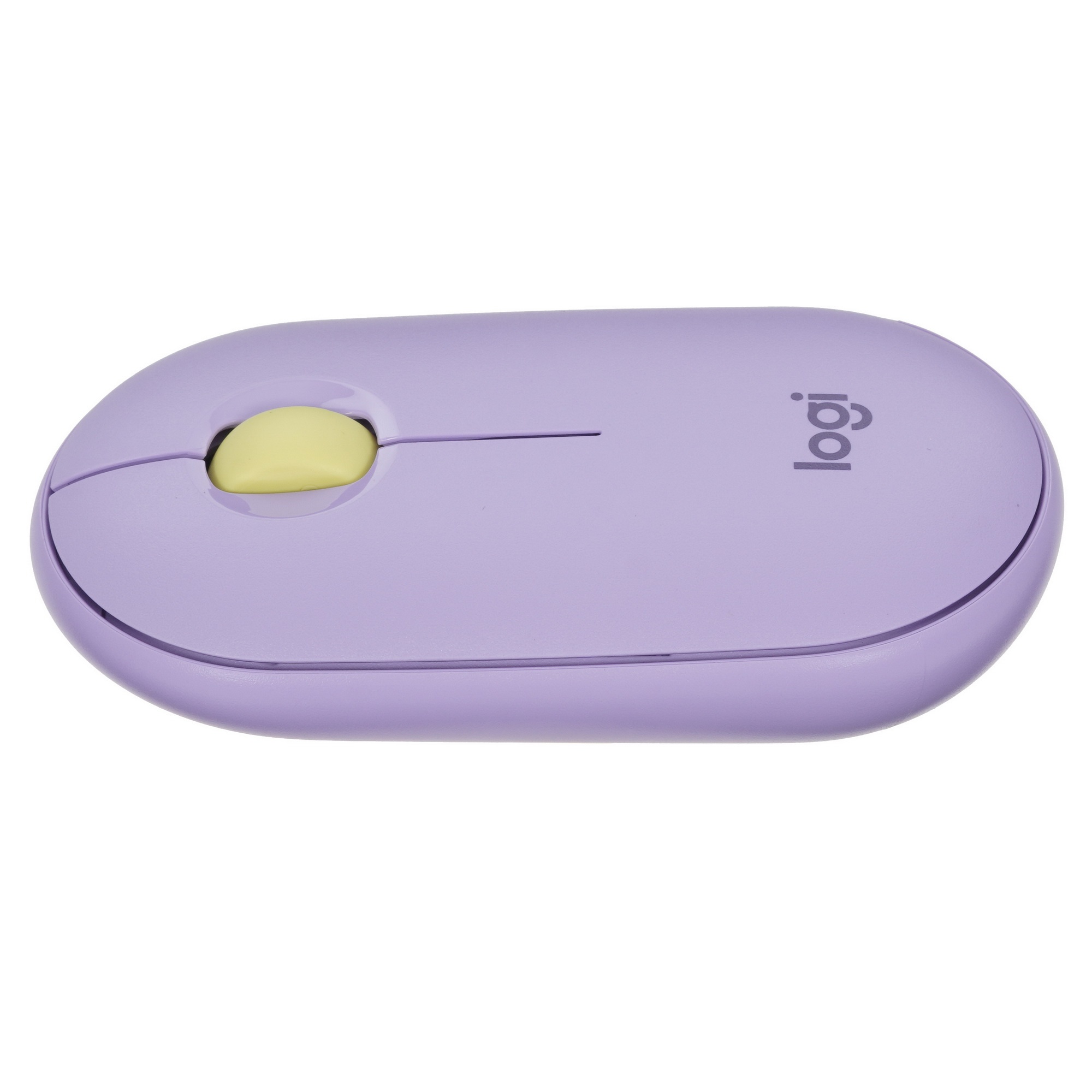 Мышь беспроводная Logitech Pebble M350 фиолетовый, 1000 dpi, радиоканал, Bluetooth, USB, кнопки - 3