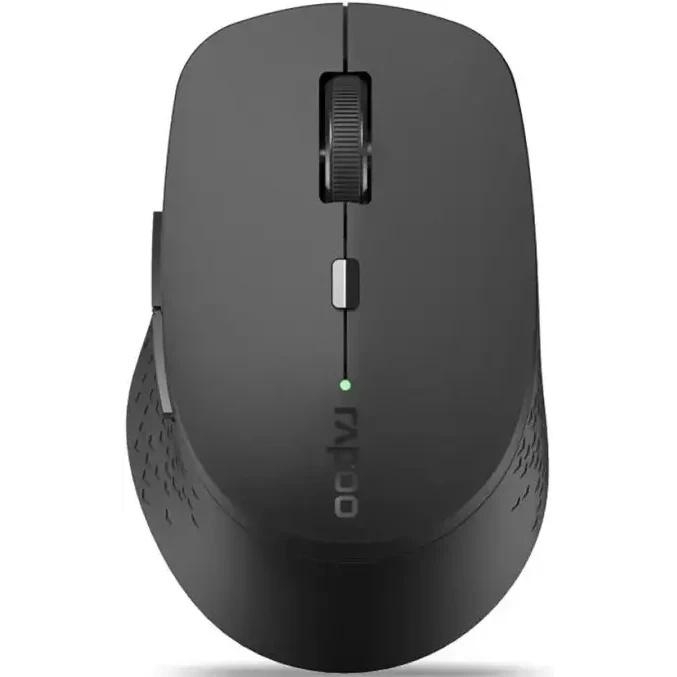 Мышь беспроводная Rapoo M300 темно-серый, 1600 dpi, радиоканал, Bluetooth, USB, кнопки - 6