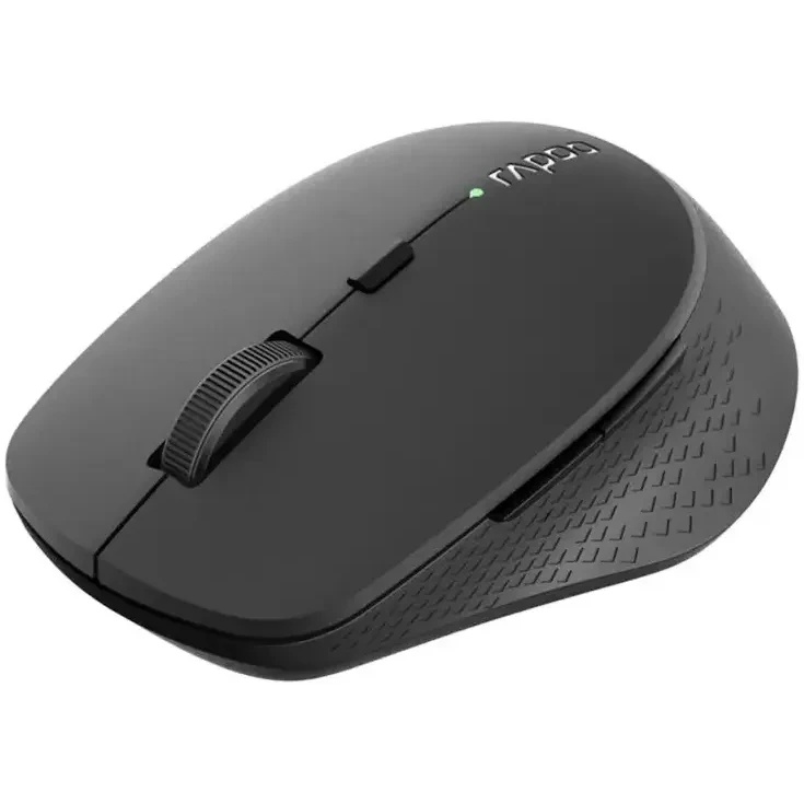 Мышь беспроводная Rapoo M300 темно-серый, 1600 dpi, радиоканал, Bluetooth, USB, кнопки - 6