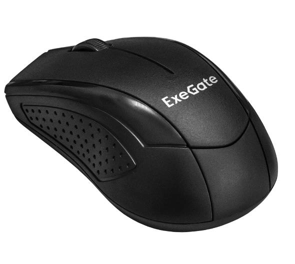 Мышь беспроводная ExeGate Professional Standard SR-9022 черный, 1200 dpi, радиоканал, USB, кнопки -