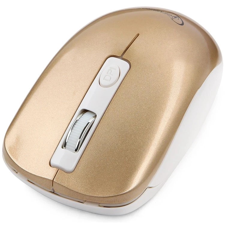 Мышь беспроводная Gembird MUSW-400-G золотой, 1600 dpi, радиоканал, USB, кнопки - 4