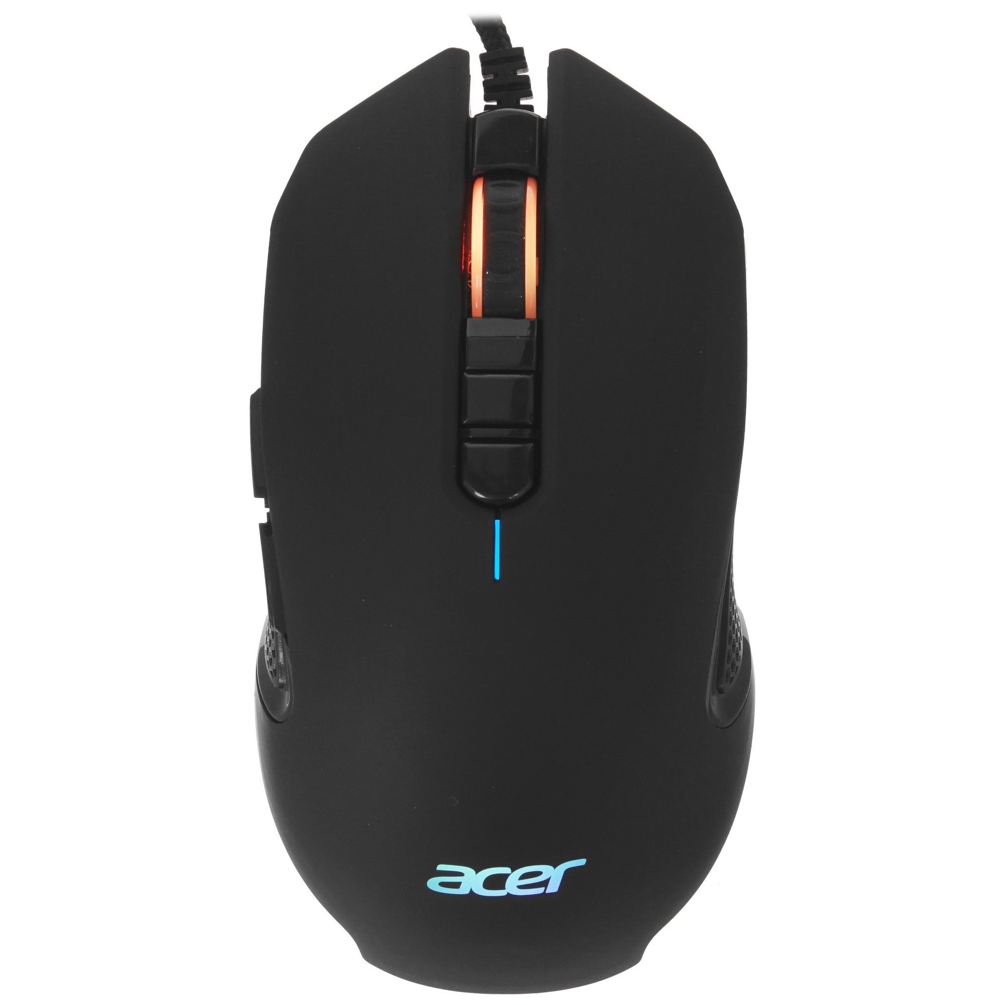Мышь проводная Acer OMW160 черный, 6400 dpi, USB, кнопки - 8