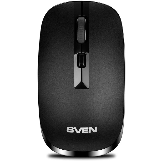 Мышь беспроводная SVEN RX-260W чёрная (3+1 кл. 800/1200/1600DPI, блист.)