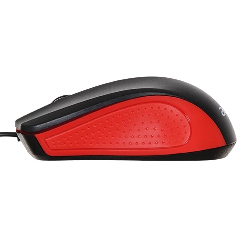 Мышь проводная Acer OMW012 черный/красный, 1200 dpi, USB, кнопки - 3