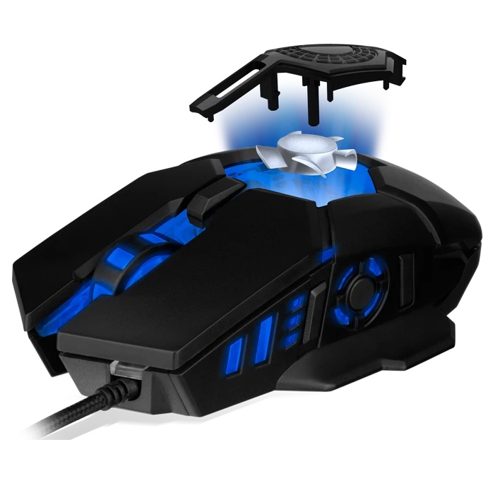 Мышь проводная SVEN RX-G880 черный, 7000 dpi, USB, кнопки - 7