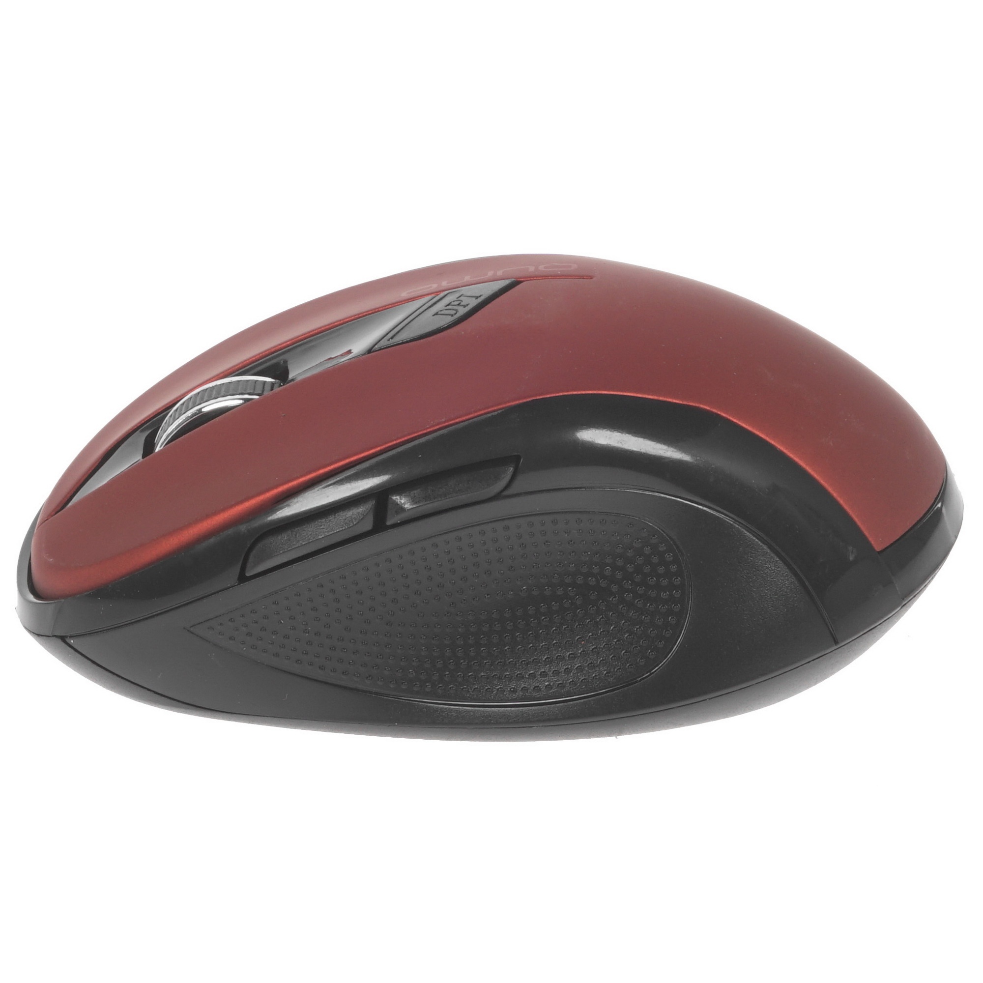 Мышь беспроводная Qumo Office Line M62 красный, 1600 dpi, радиоканал, USB, кнопки - 6