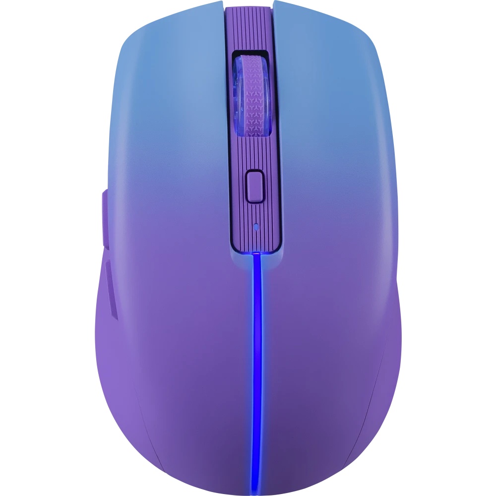 Мышь беспроводная Defender Mystery MM-301 фиолетовый, 1600 dpi, радиоканал, Bluetooth, USB, кнопки -