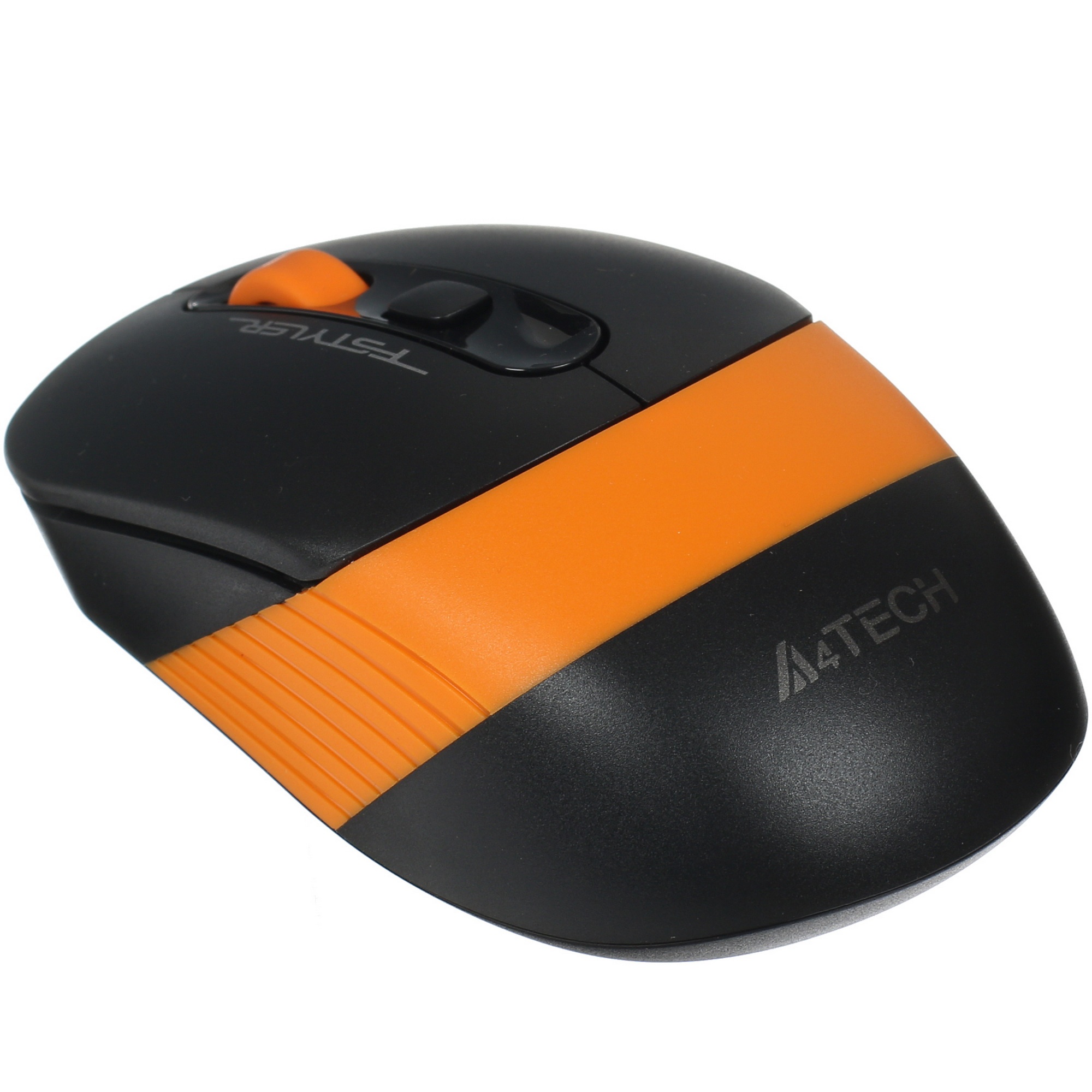 Мышь беспроводная A4Tech Fstyler FG10 черный/оранжевый, 2000 dpi, радиоканал, USB, кнопки - 4