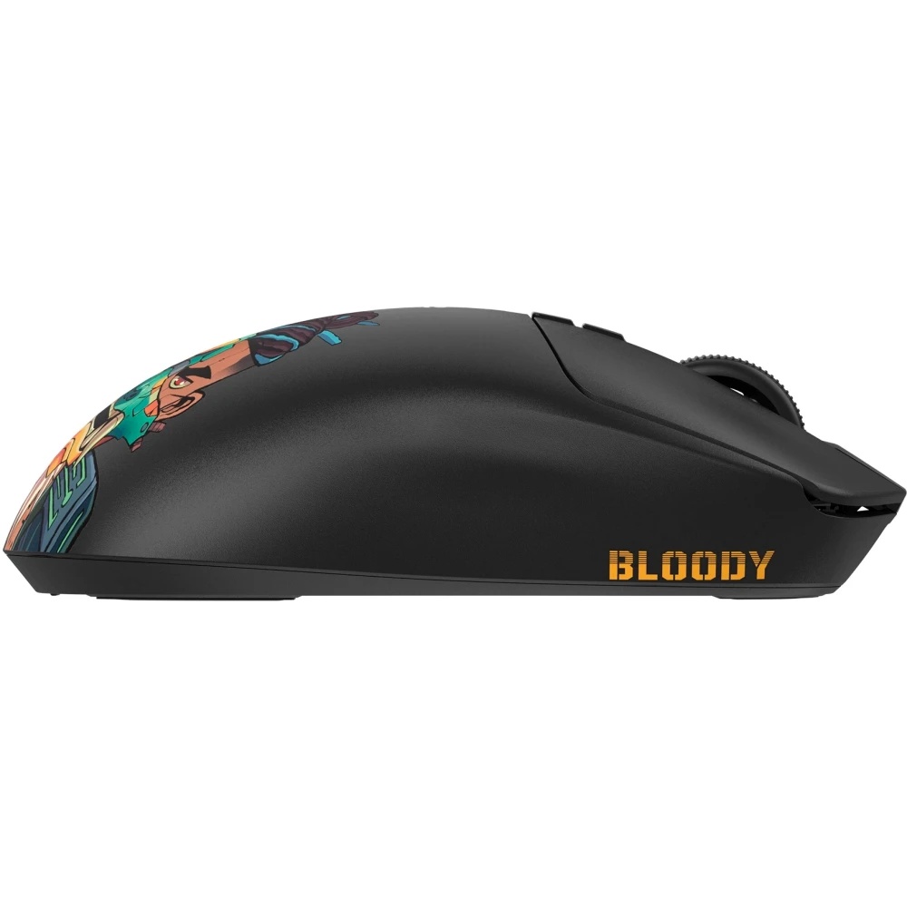Мышь беспроводная/проводная A4Tech Bloody R72 Ultra Duo черный/рисунок, 20000 dpi, радиоканал, USB,