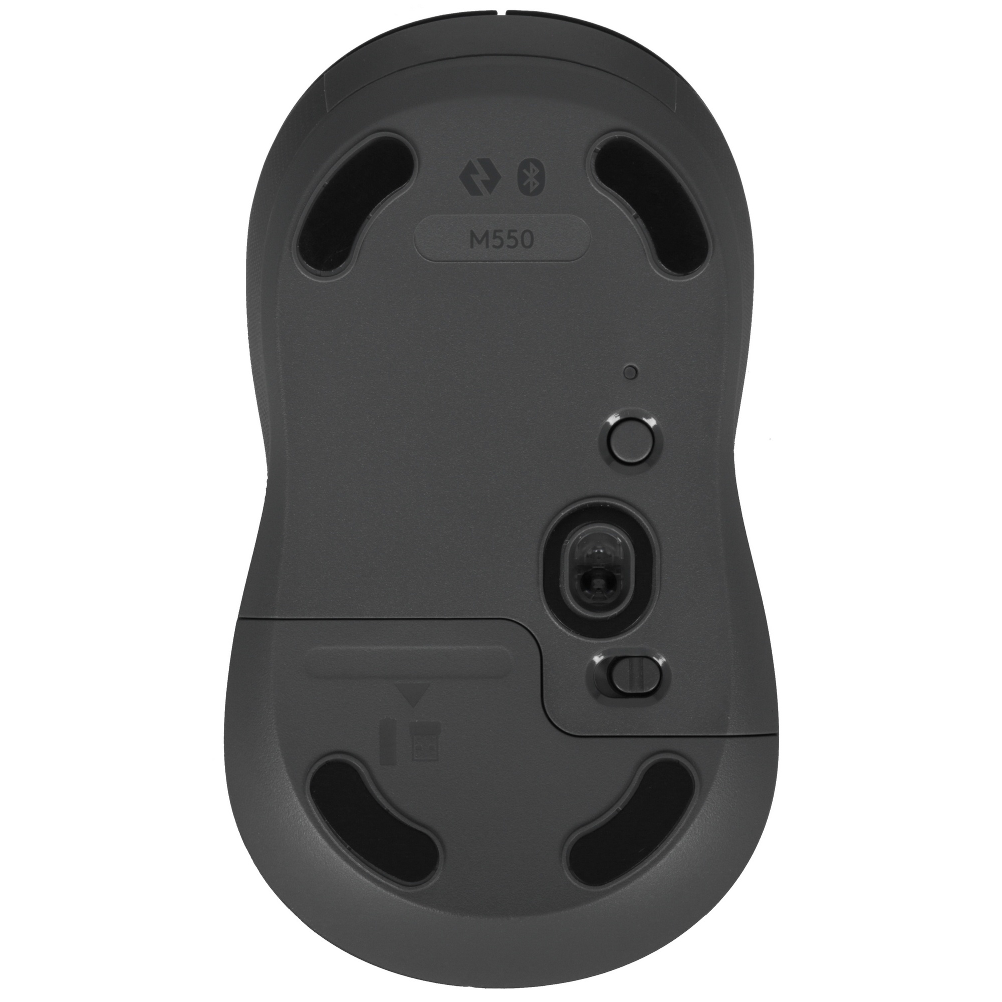 Мышь беспроводная Logitech M550 темно-серый/серый, 4000 dpi, радиоканал, Bluetooth, USB, кнопки - 3