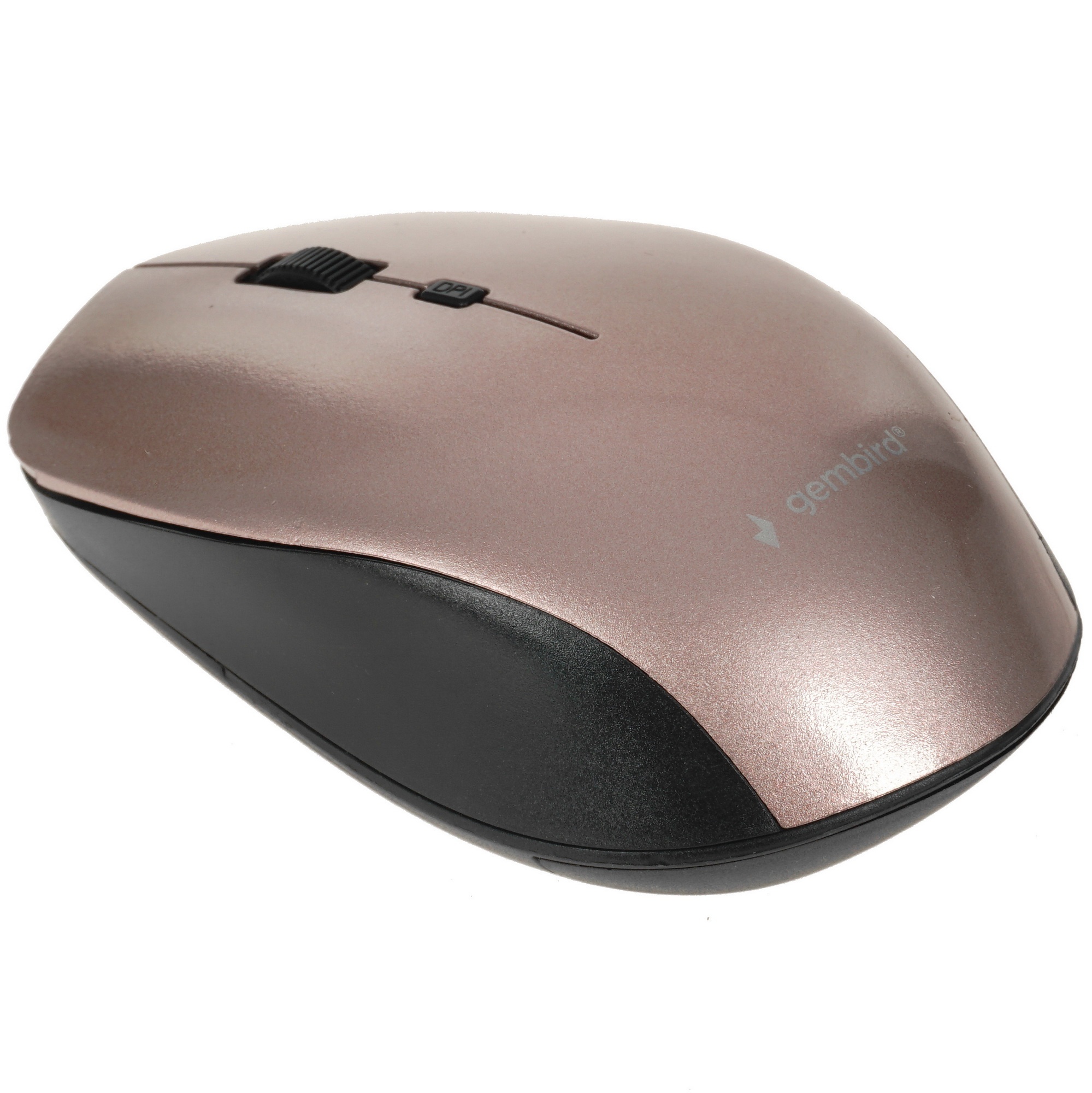 Мышь беспроводная Gembird MUSW-250-3 розовый, 1600 dpi, радиоканал, USB, кнопки - 4