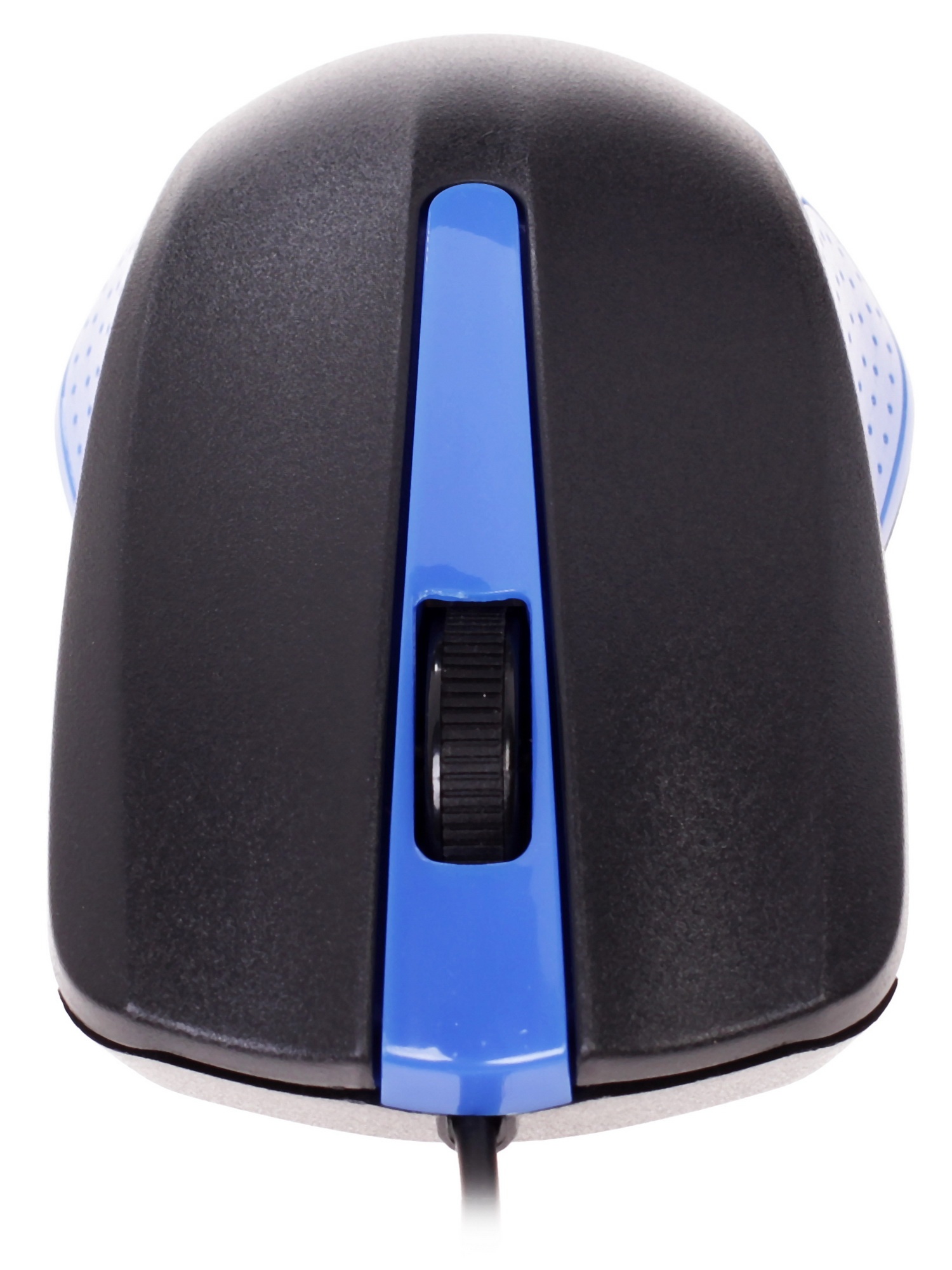 Мышь проводная Oklick 225M черный/синий, 1200 dpi, USB, кнопки - 3