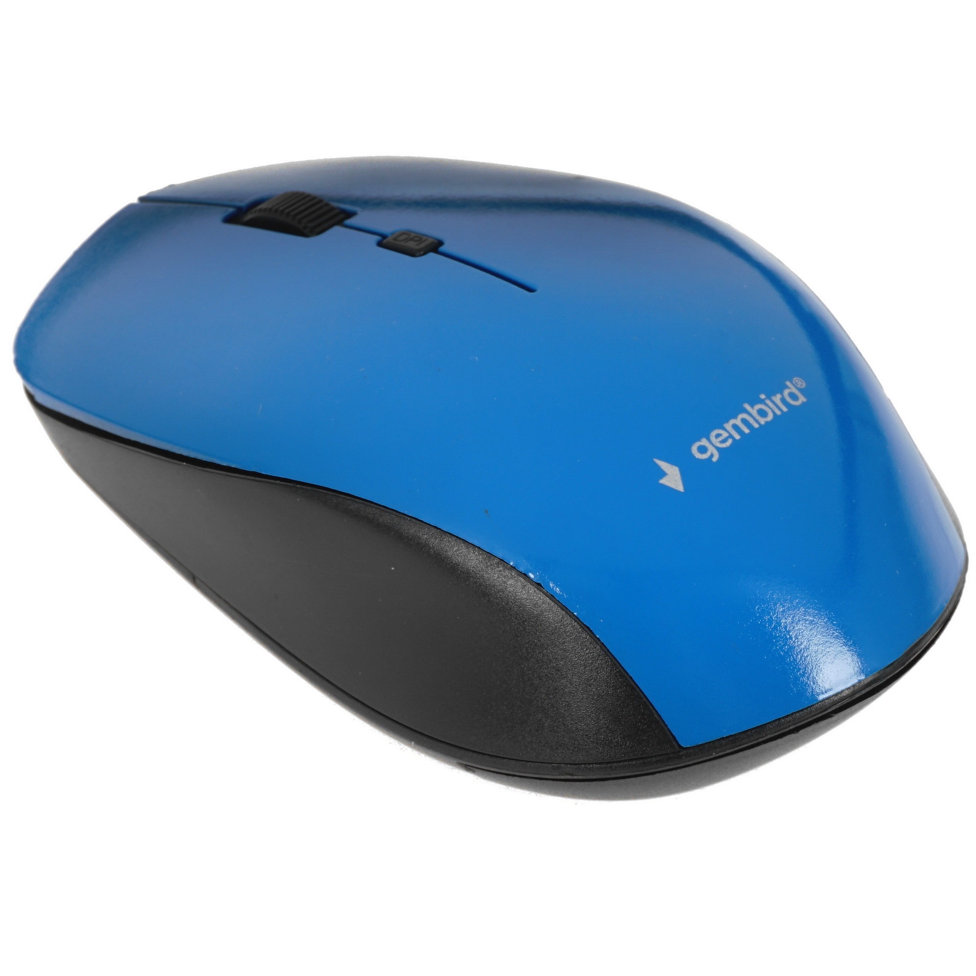 Мышь беспроводная Gembird MUSW-250-2 синий, 1600 dpi, радиоканал, USB, кнопки - 4