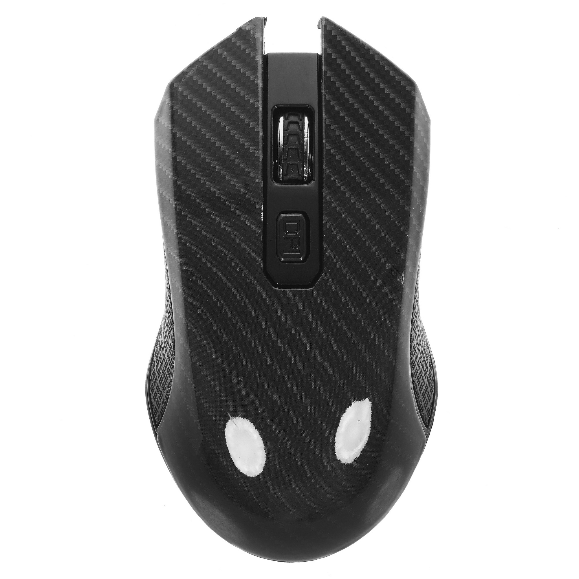 Мышь беспроводная Qumo Kevlar M26 черный, 1600 dpi, радиоканал, USB, кнопки - 4