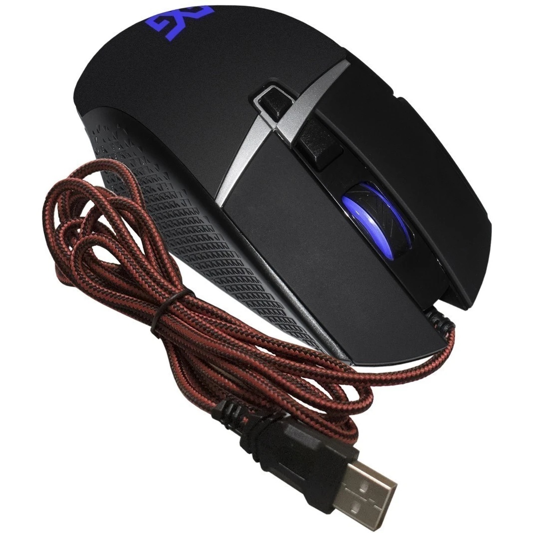 Мышь проводная ExeGate Gaming Standard Laser GML-13 черный, 4000 dpi, USB, кнопки - 8