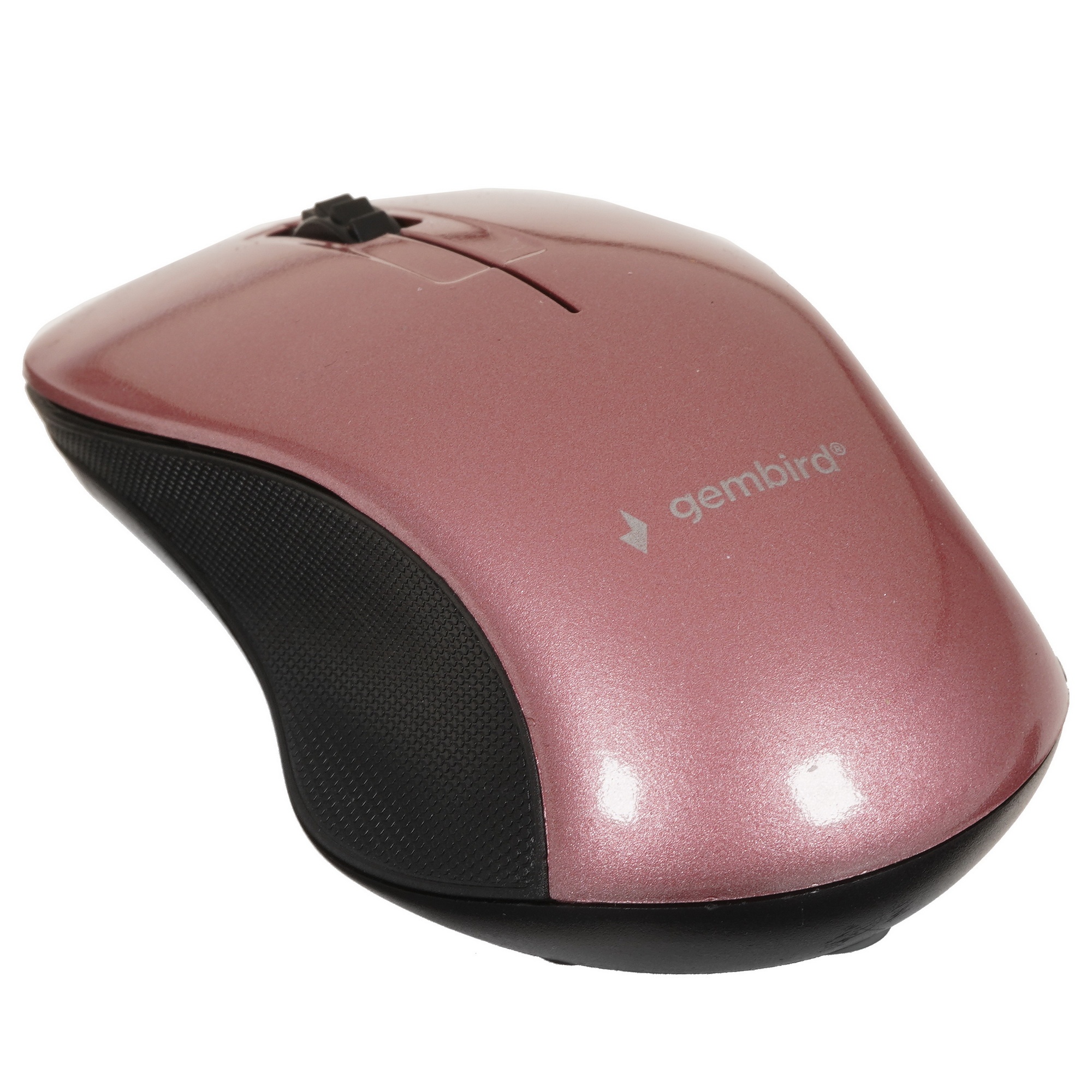 Мышь беспроводная Gembird MUSW-370 розовый, 1000 dpi, радиоканал, USB, кнопки - 3