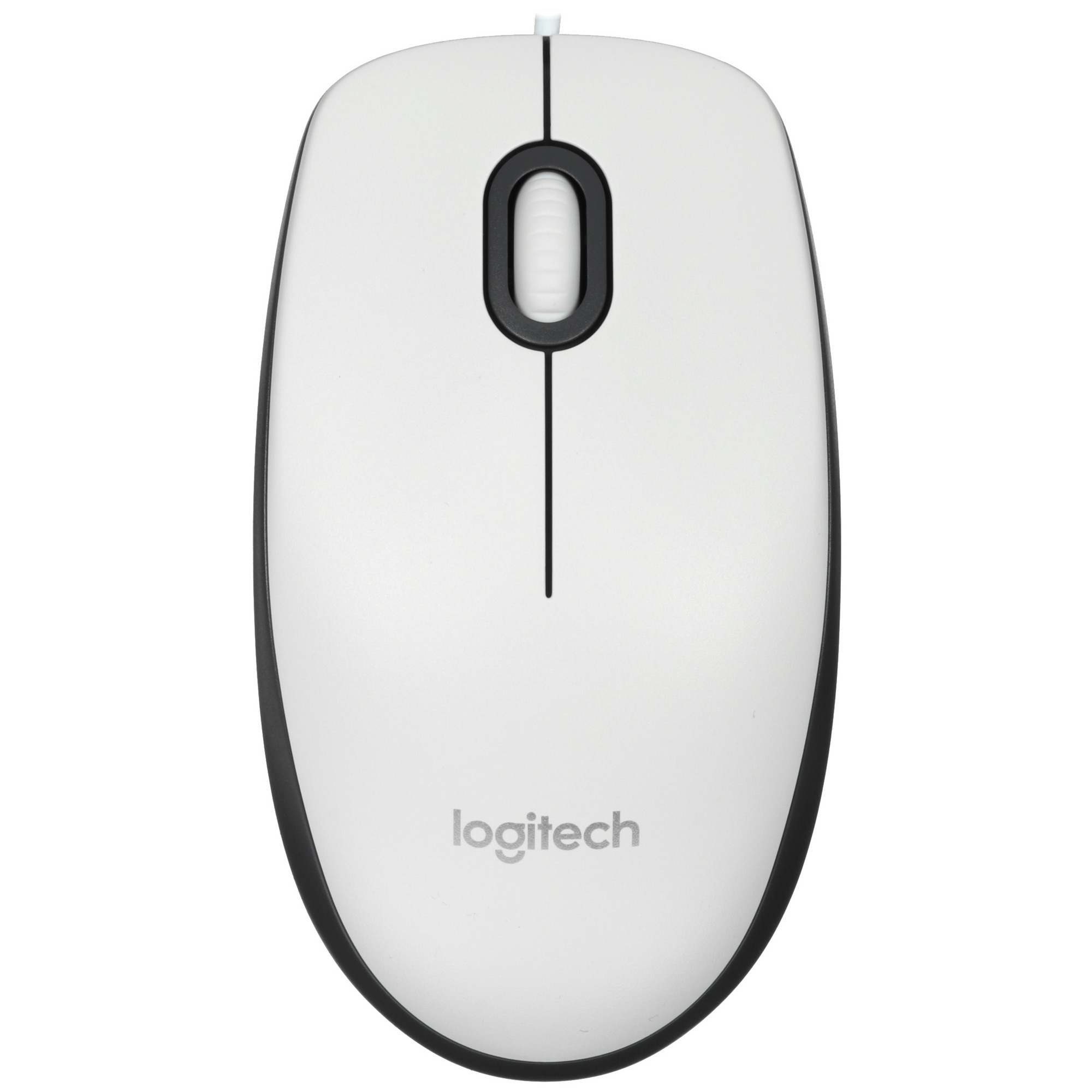 Мышь проводная Logitech M100 белый, 1000 dpi, USB, кнопки - 3