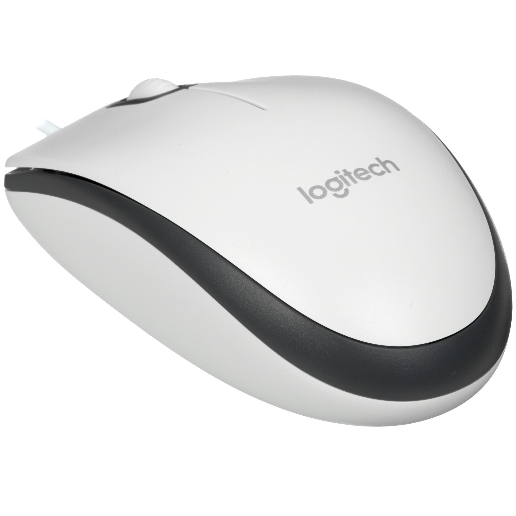 Мышь проводная Logitech M100 белый, 1000 dpi, USB, кнопки - 3