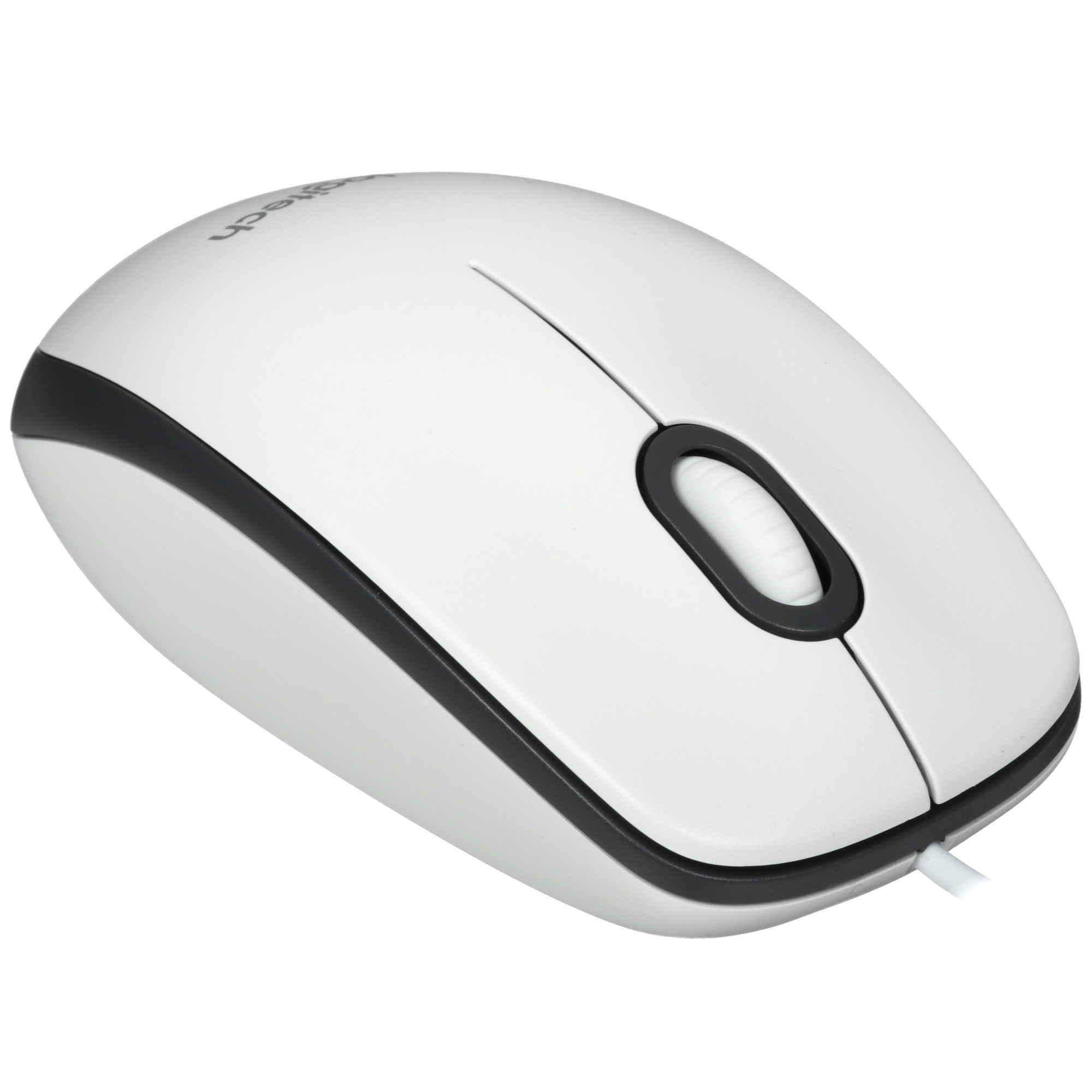 Мышь проводная Logitech M100 белый, 1000 dpi, USB, кнопки - 3