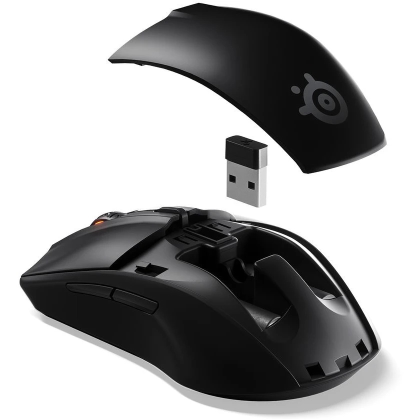 Мышь беспроводная SteelSeries Rival 3 черный, 18000 dpi, радиоканал, Bluetooth, USB, кнопки - 6