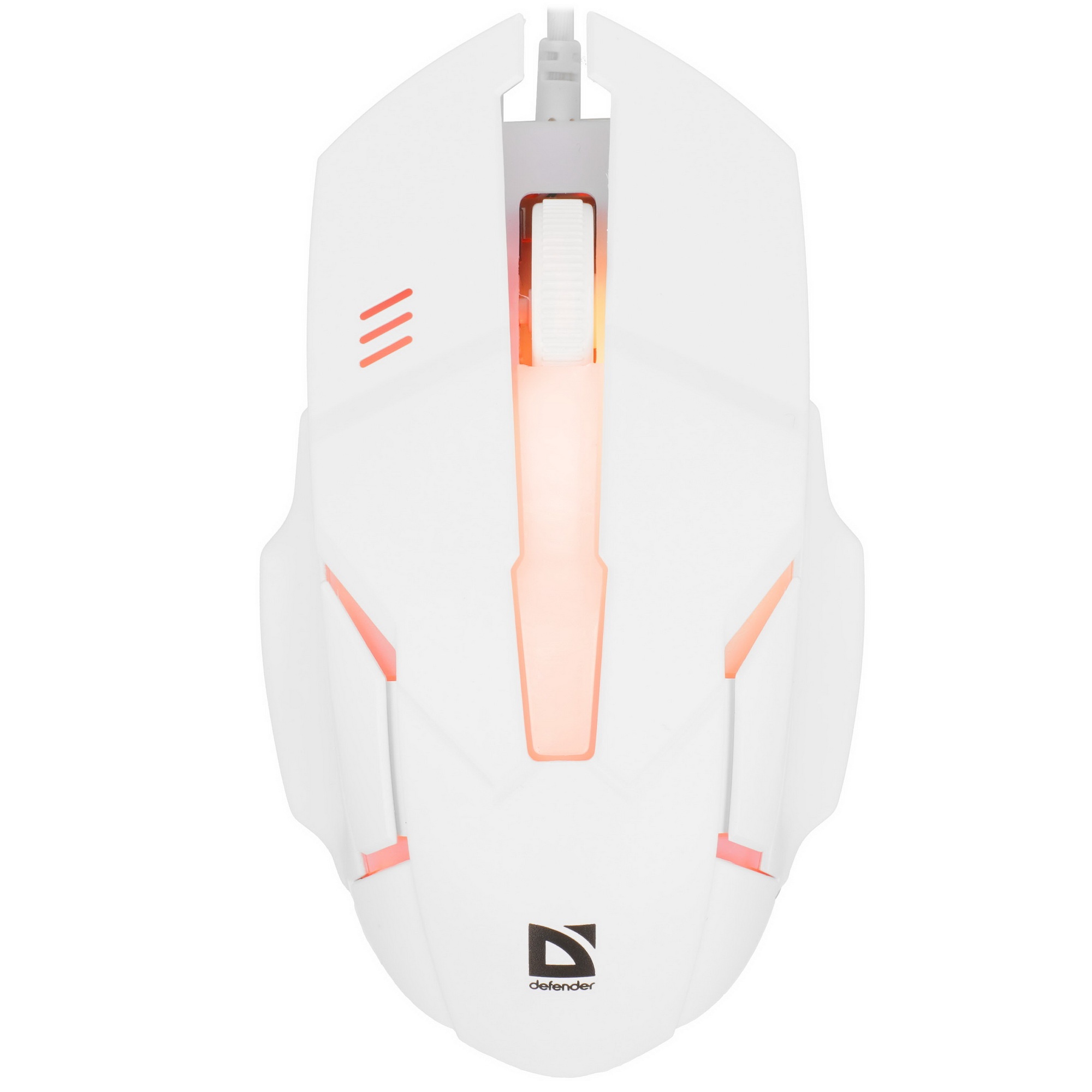 Мышь проводная Defender Host MB-982 белый, 1000 dpi, USB, кнопки - 3