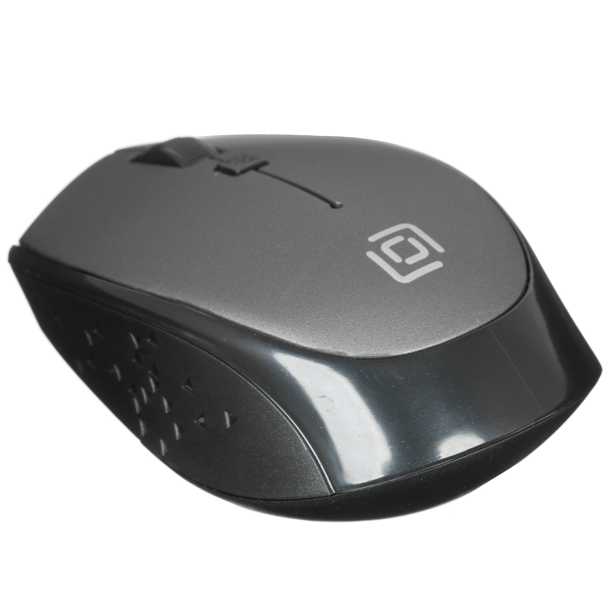 Мышь беспроводная Oklick 488MW серый/черный, 1600 dpi, радиоканал, USB, кнопки - 4