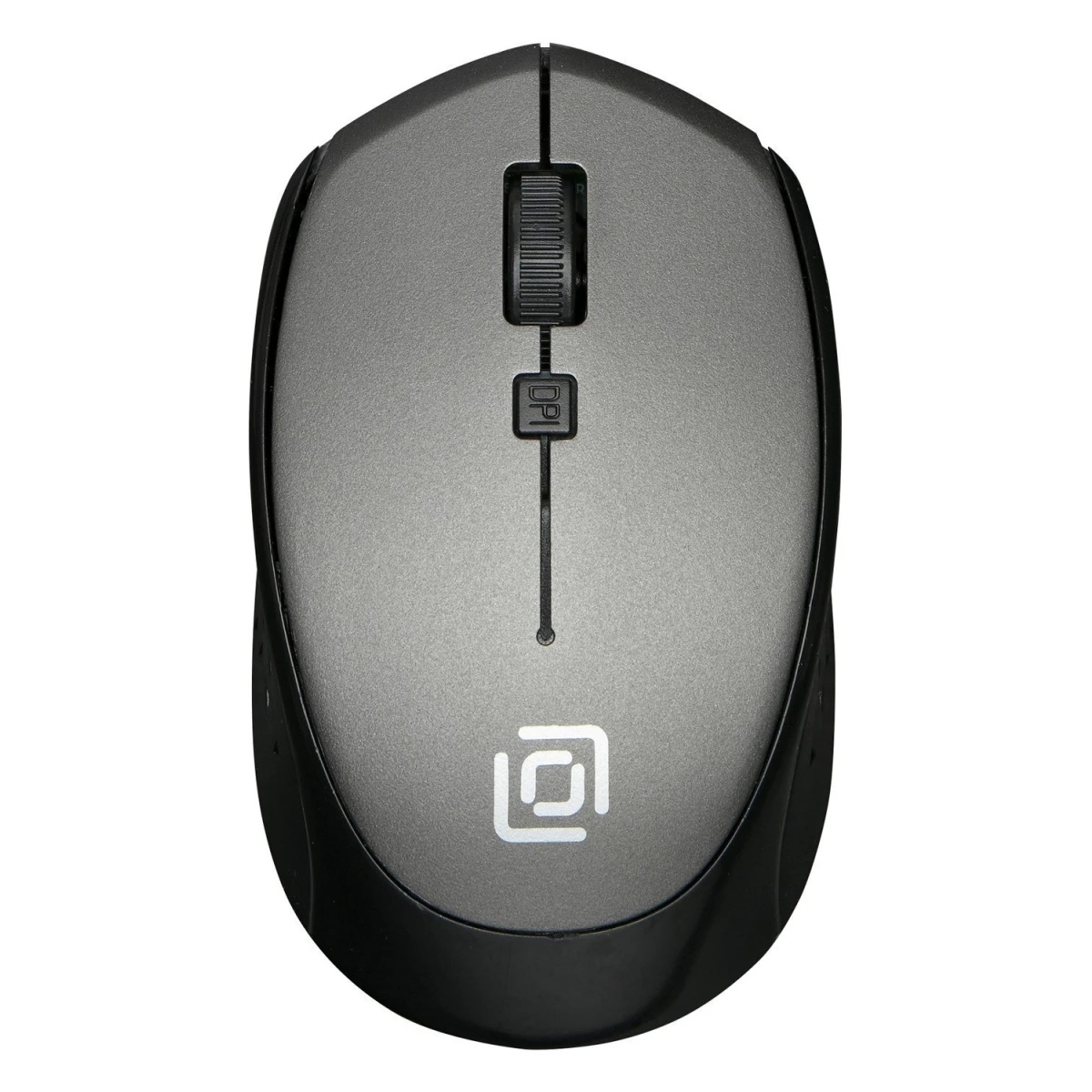 Мышь беспроводная Oklick 488MW серый/черный, 1600 dpi, радиоканал, USB, кнопки - 4