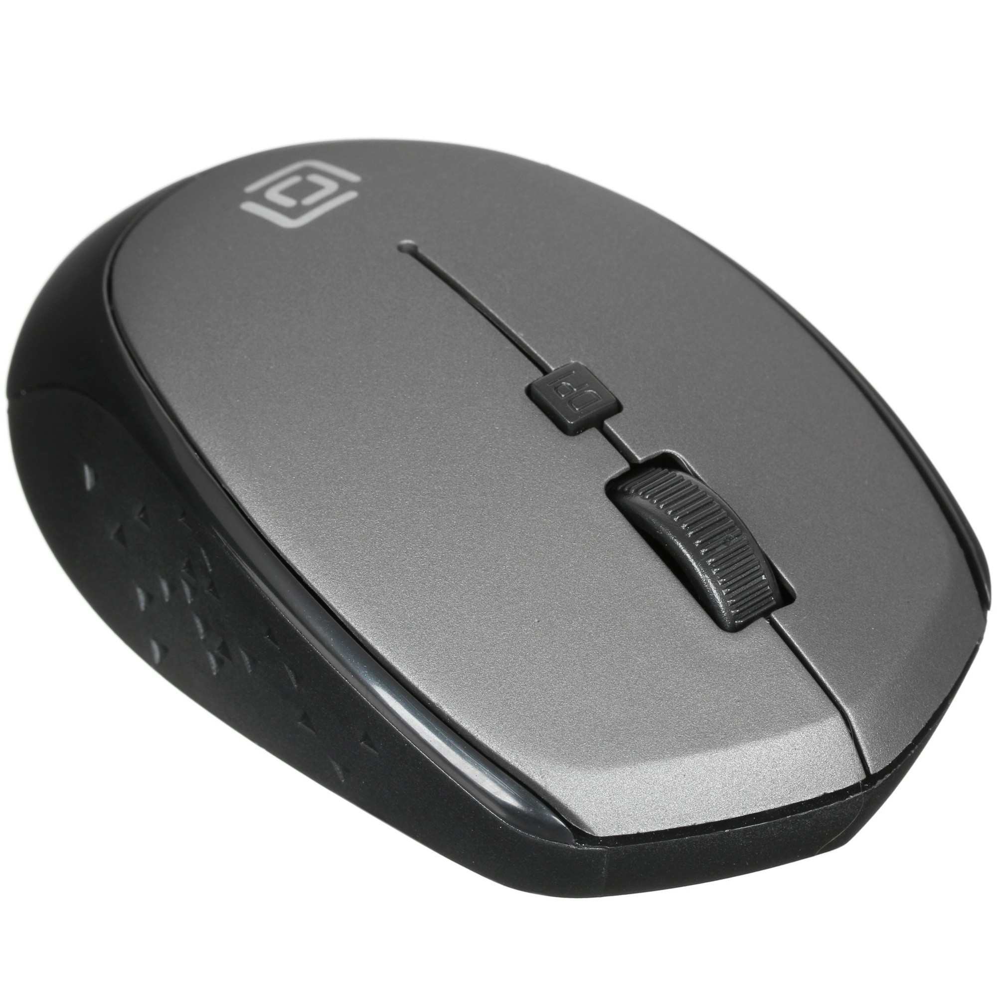 Мышь беспроводная Oklick 488MW серый/черный, 1600 dpi, радиоканал, USB, кнопки - 4