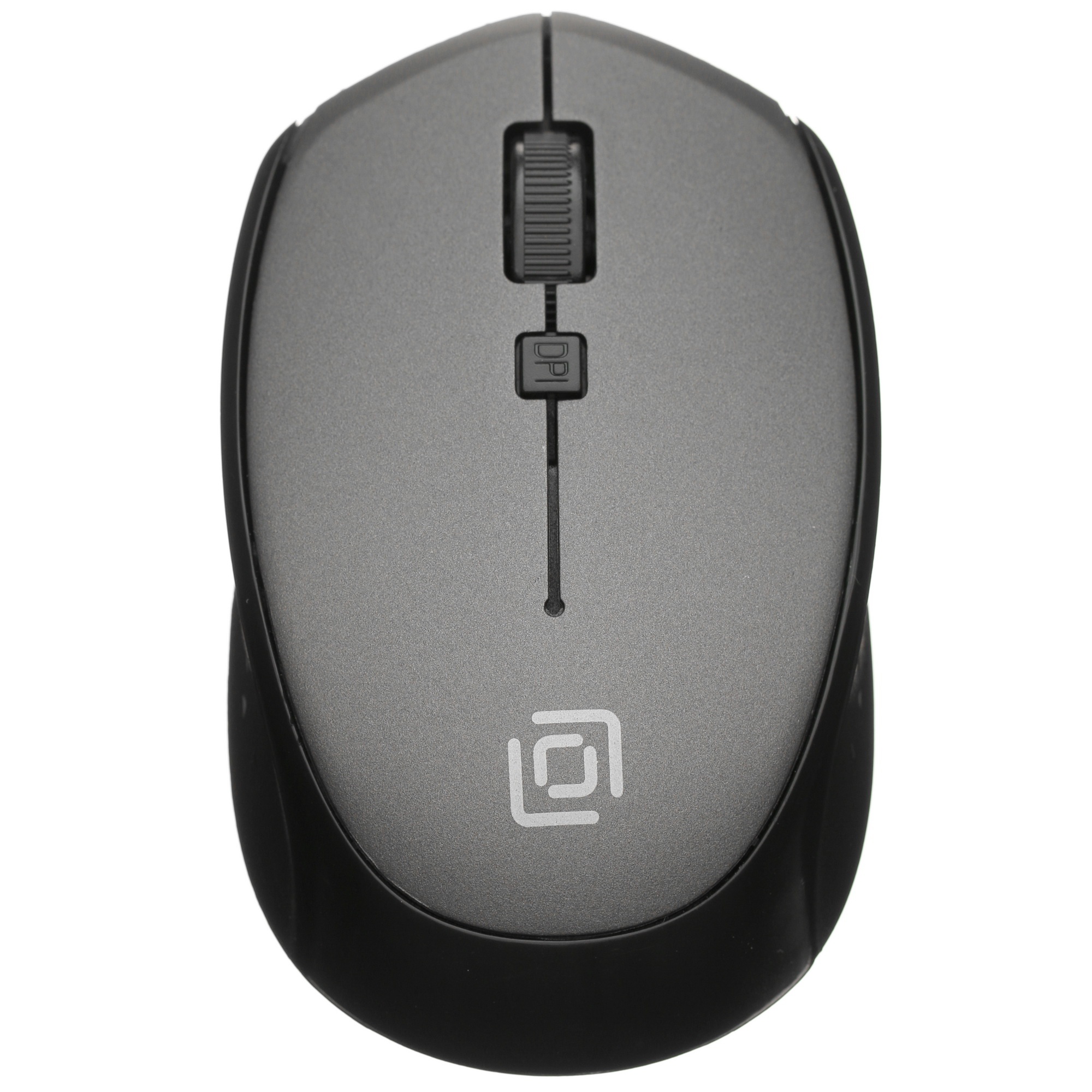 Мышь беспроводная Oklick 488MW серый/черный, 1600 dpi, радиоканал, USB, кнопки - 4