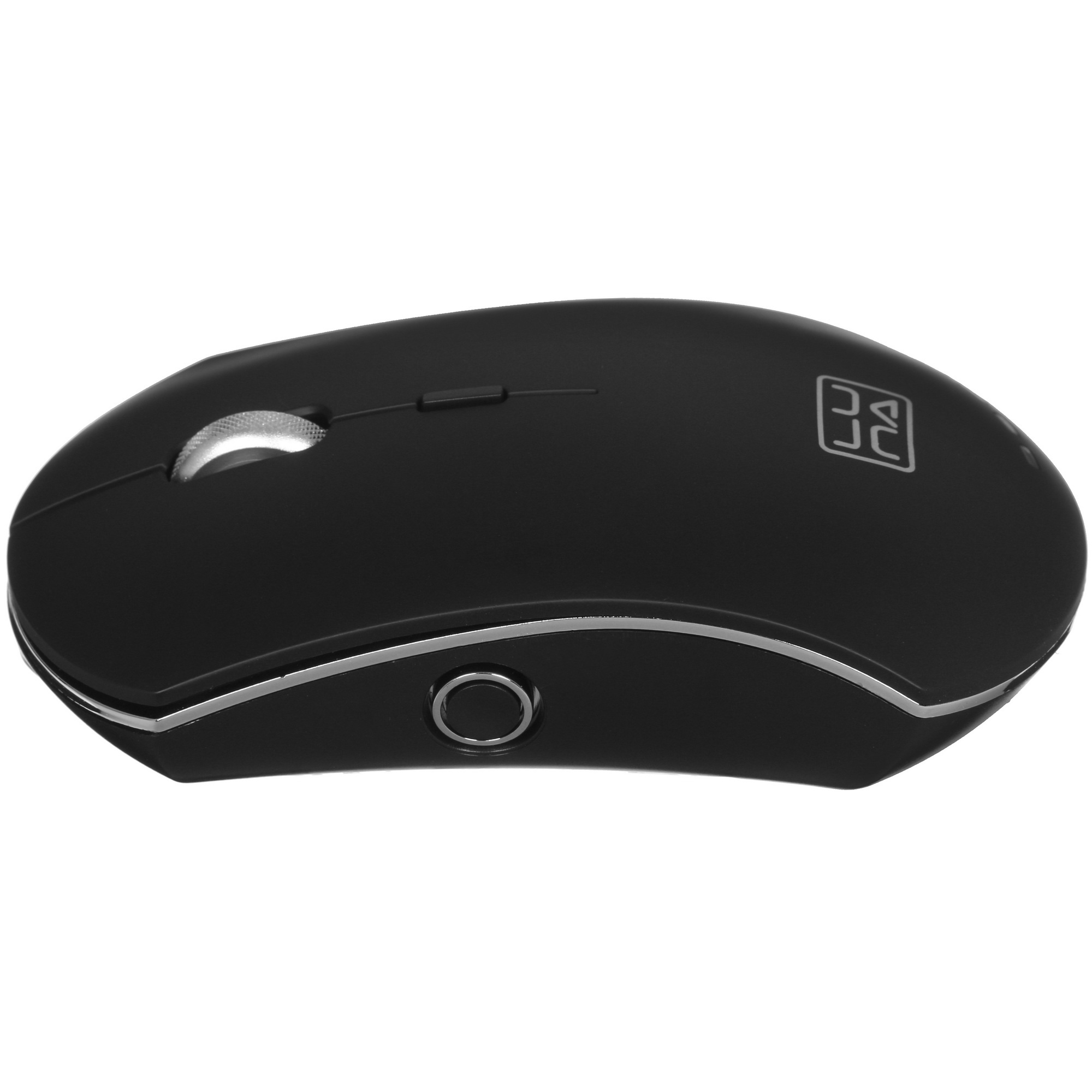 Мышь беспроводная Qumo Office Luna M74 черный, 1600 dpi, радиоканал, USB, кнопки - 6
