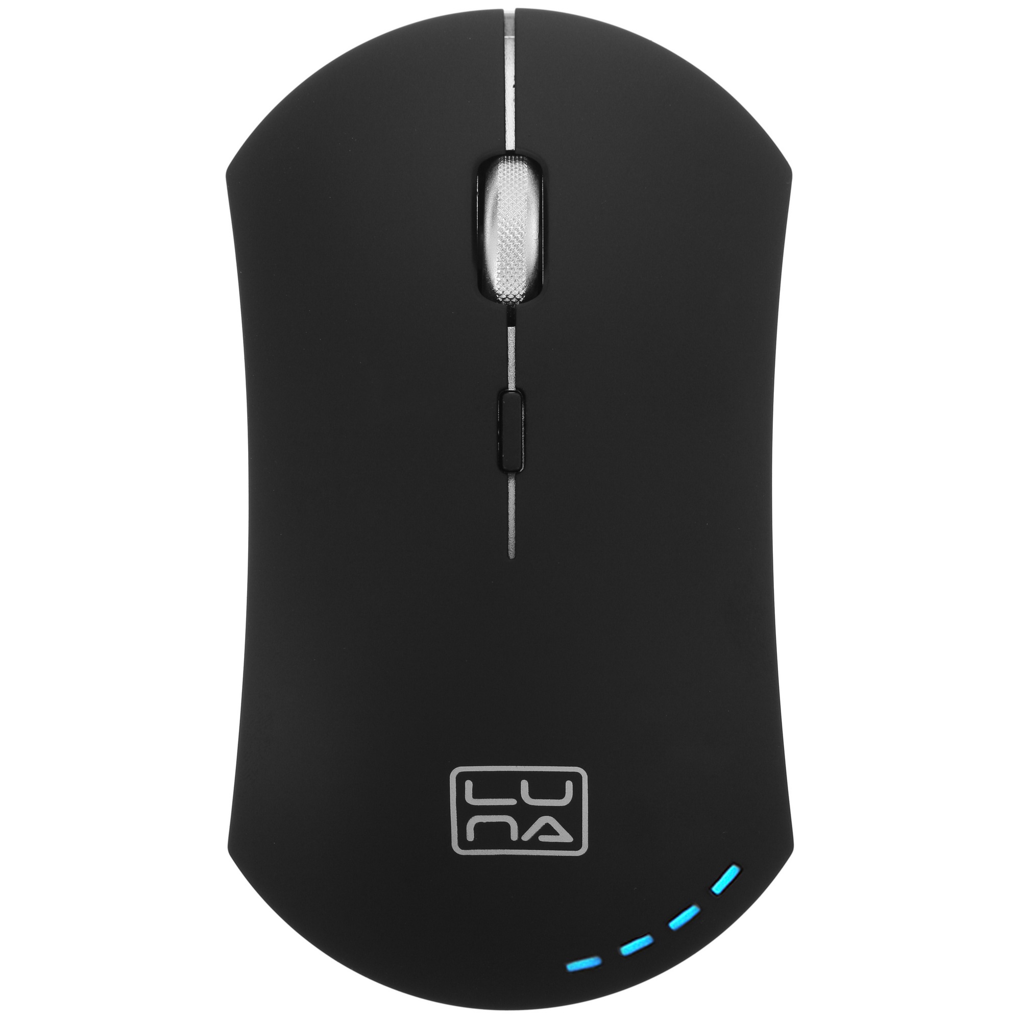 Мышь беспроводная Qumo Office Luna M74 черный, 1600 dpi, радиоканал, USB, кнопки - 6
