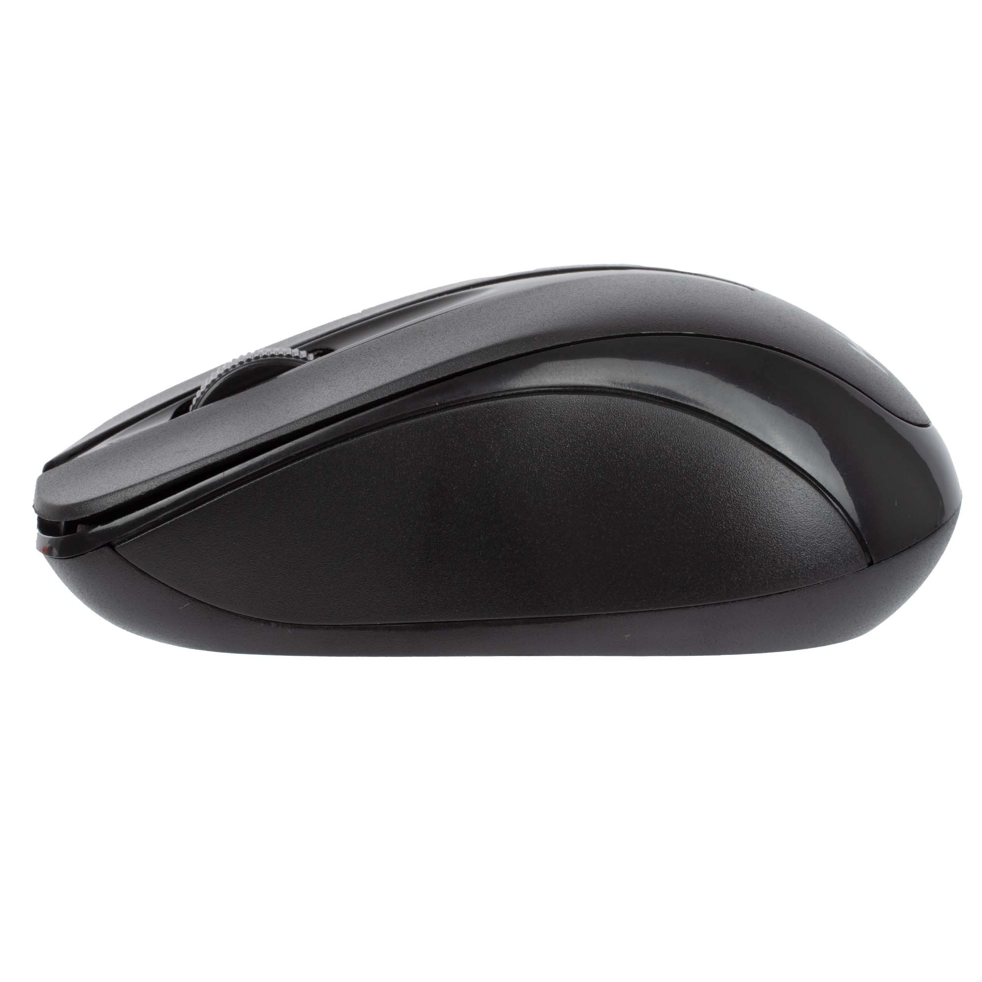 Мышь беспроводная HIPER HOMW-061 черный, 1000 dpi, радиоканал, USB, кнопки - 3