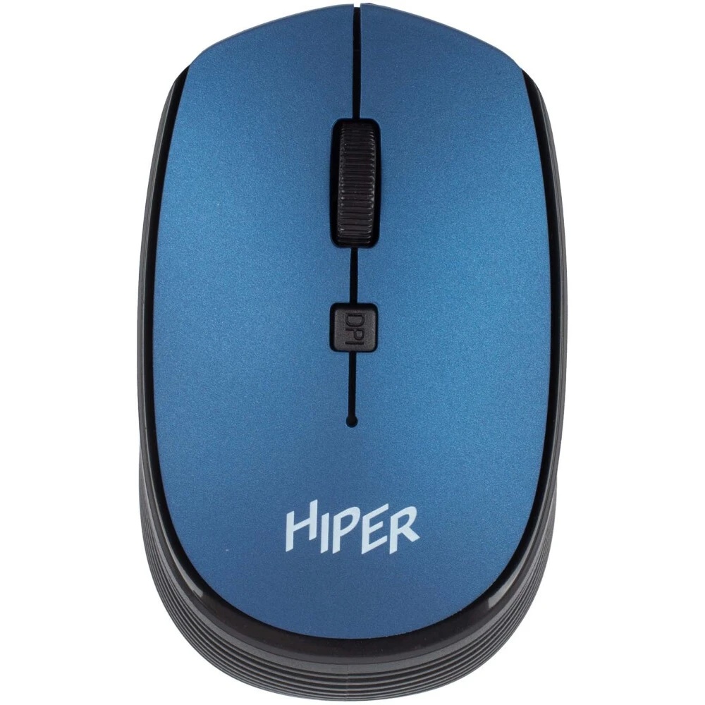 Мышь беспроводная HIPER HOMW-083 синий, 1600 dpi, радиоканал, USB, кнопки - 4