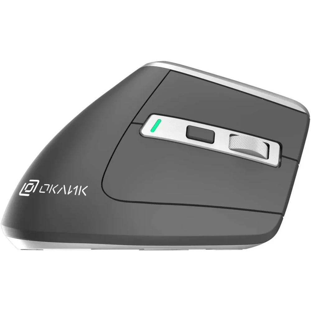 Мышь беспроводная Oklick 991MW серый, 2400 dpi, радиоканал, Bluetooth, USB, кнопки - 7